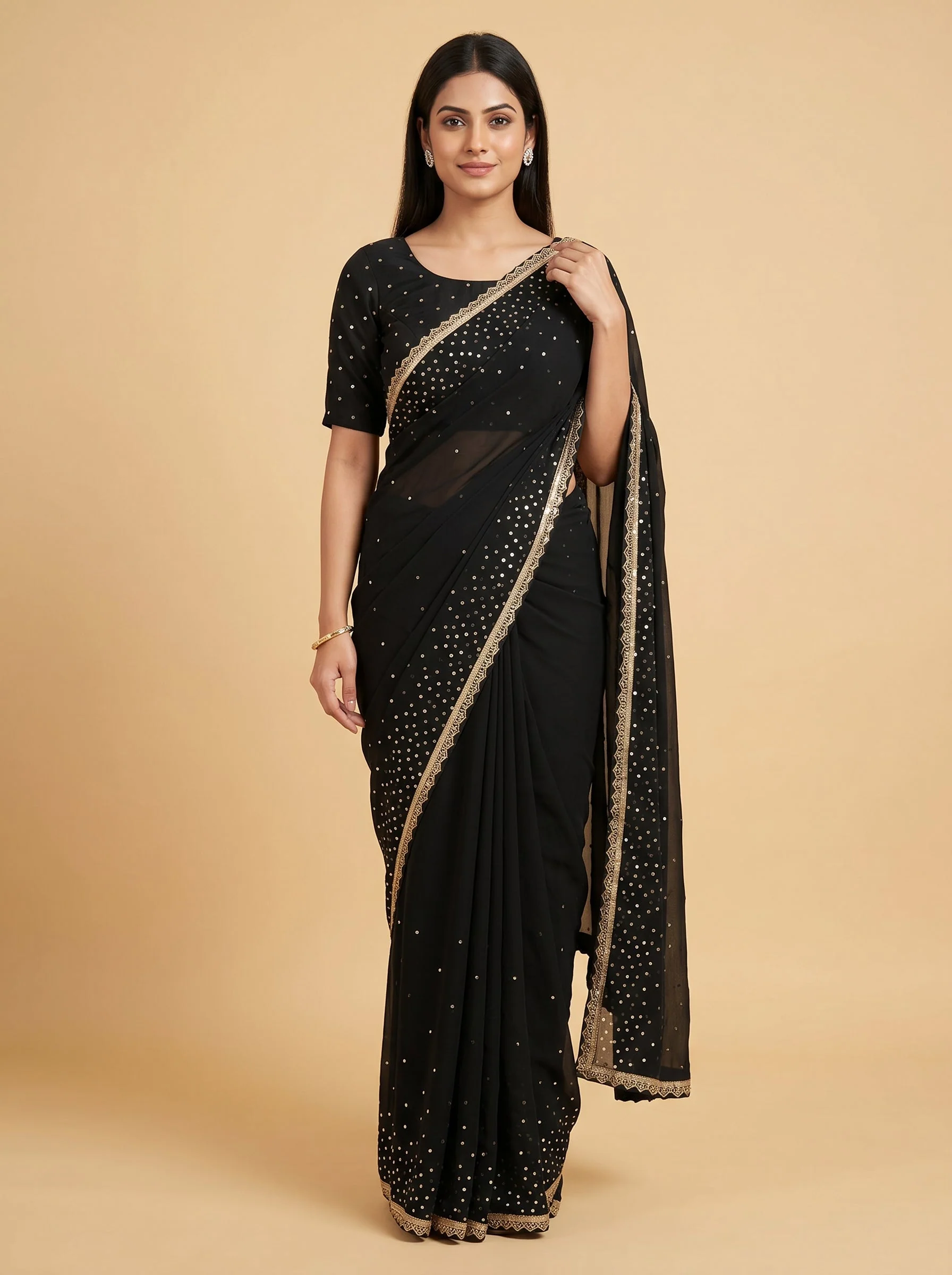Noir Midnight Radiance Saree