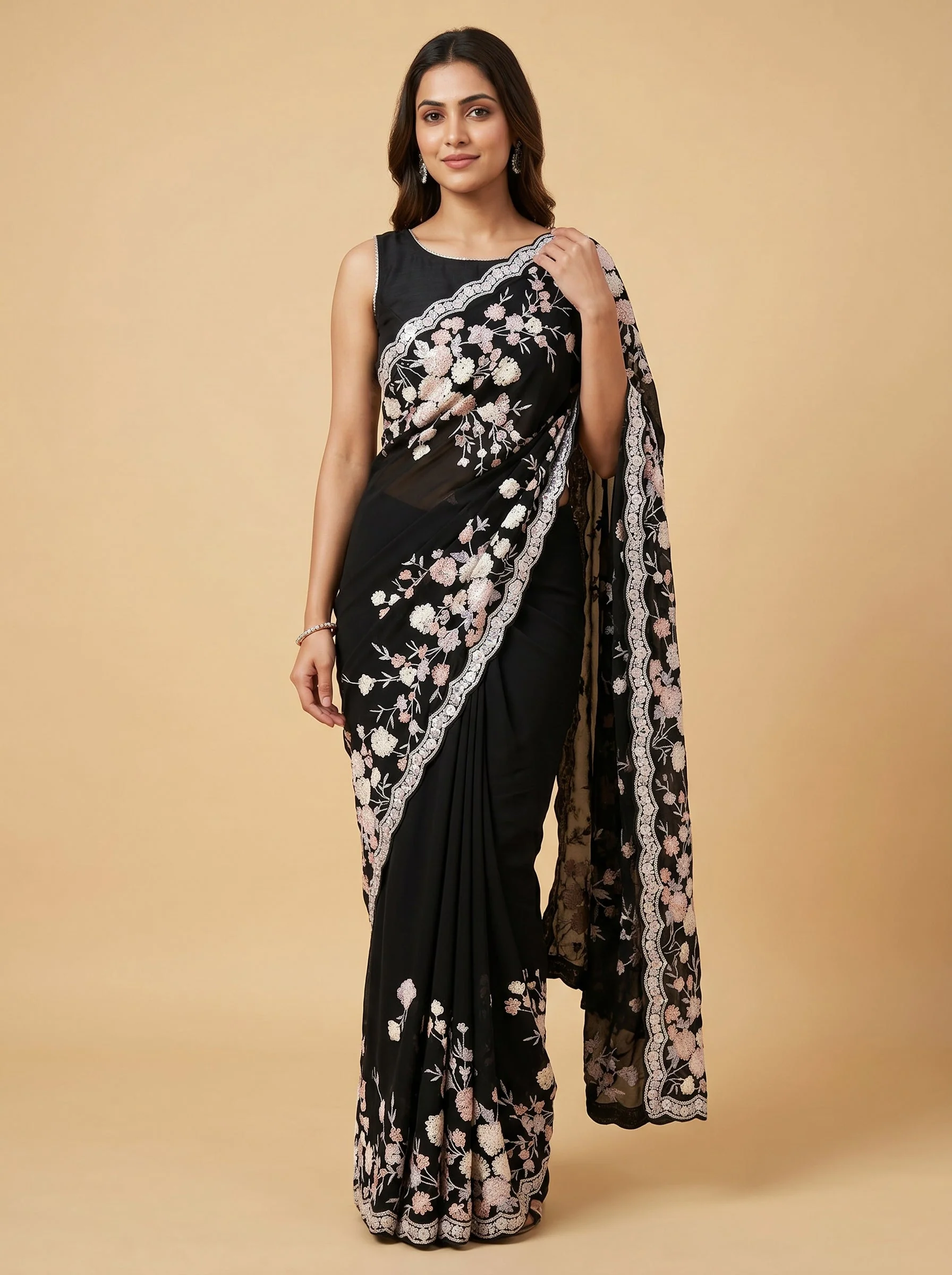 Noir Statement Saree