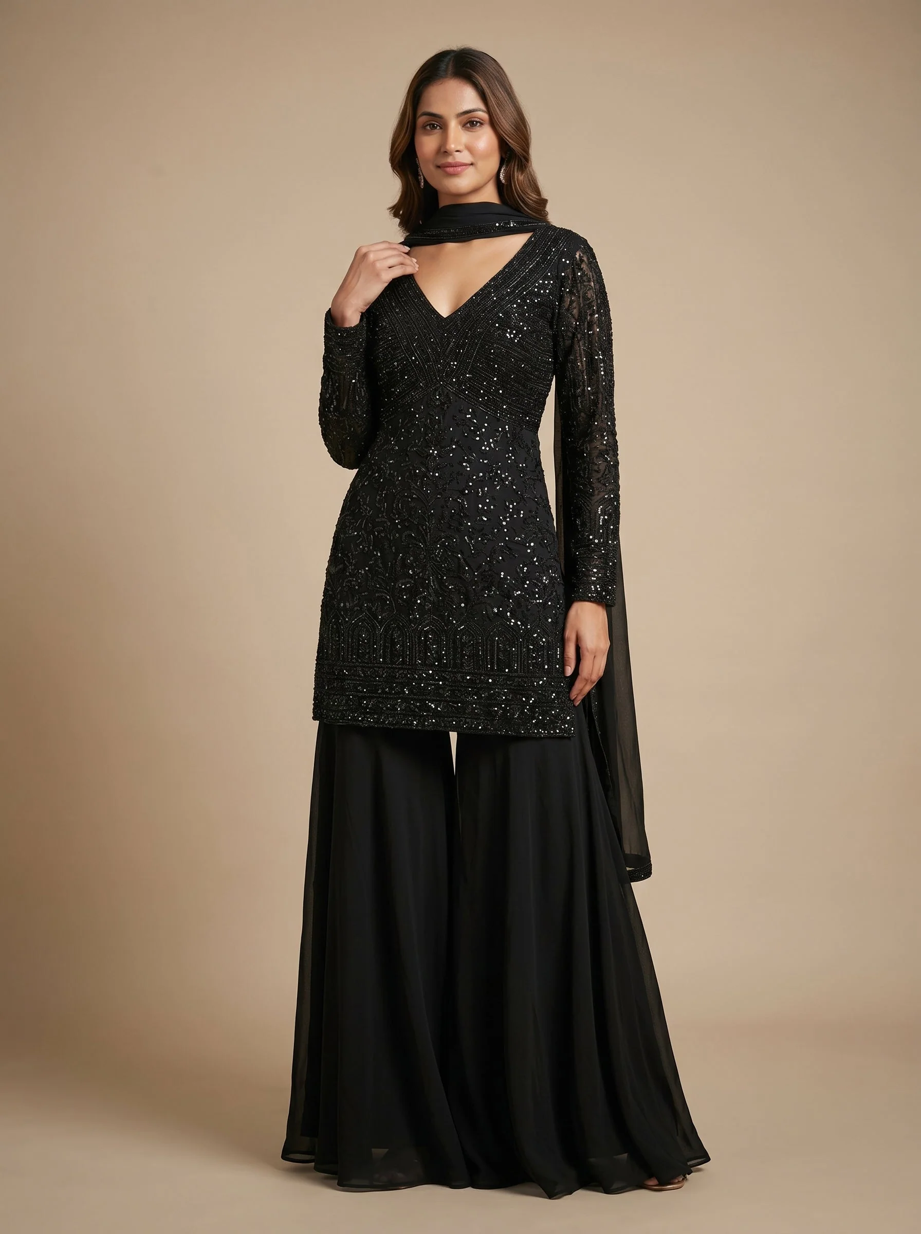 Noir Work Anarkali