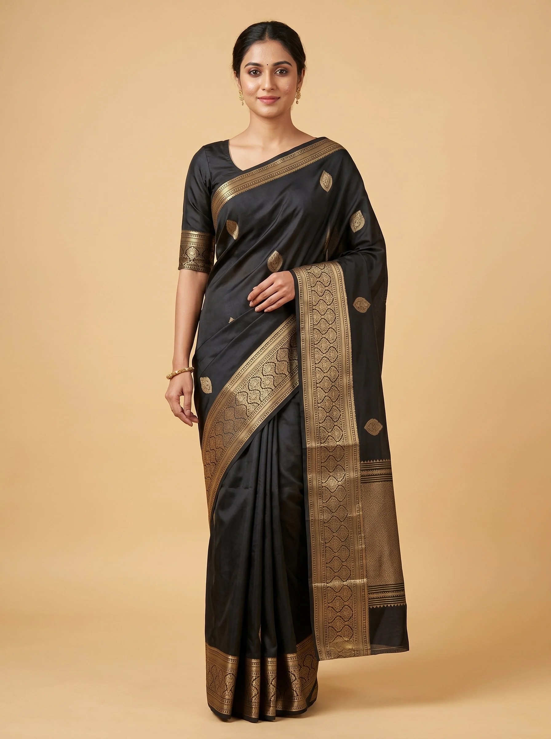 Obsidian Black Radiance Saree