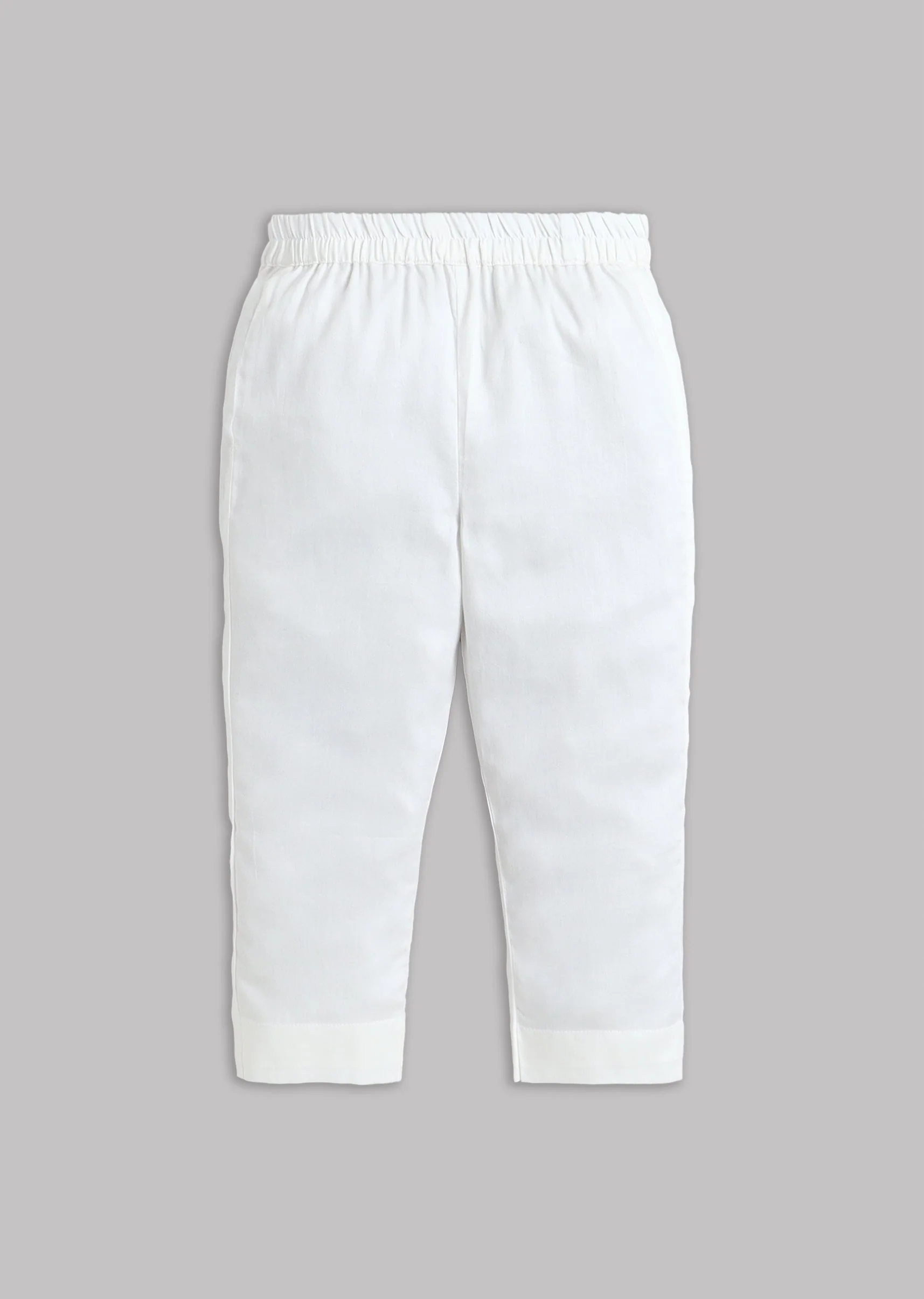 Off White Kurta Pant Set With Peacock Feather Embroidered Jacket - Image 8