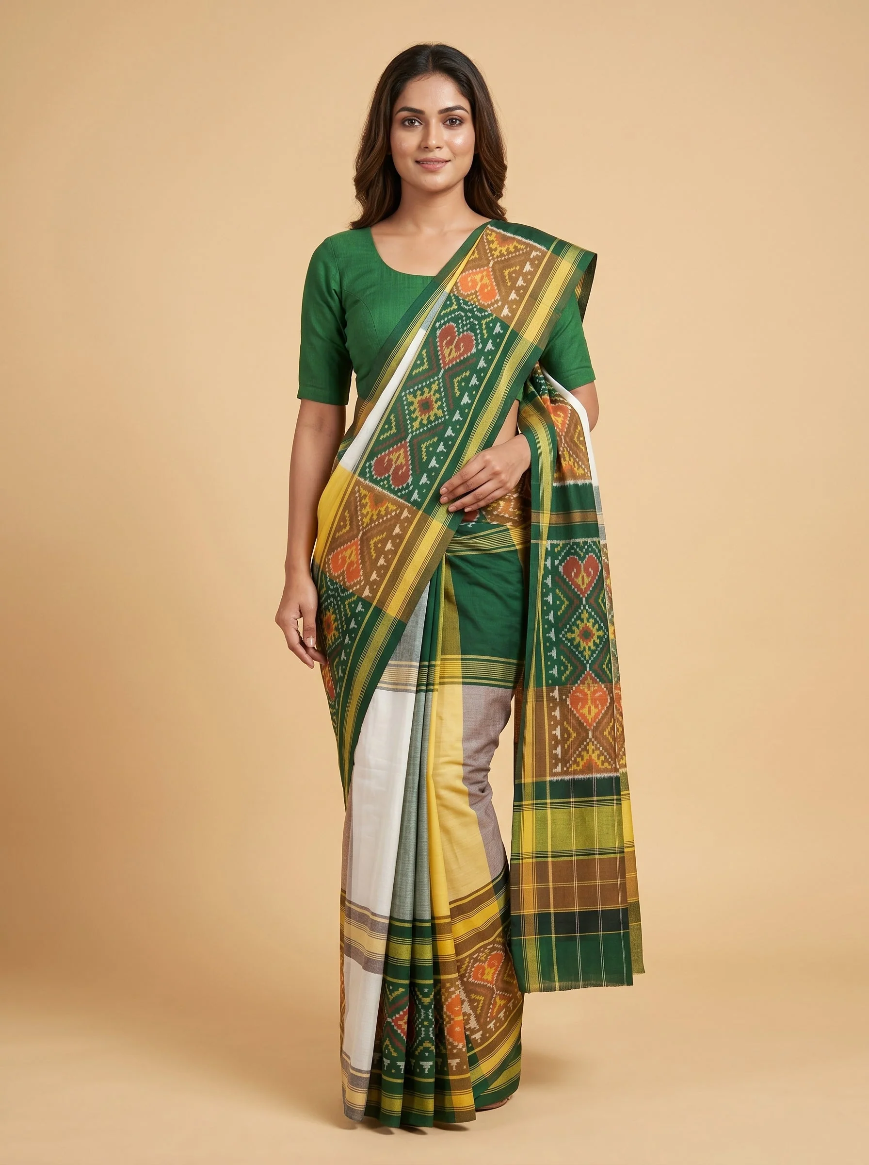 Off White Woven Saree