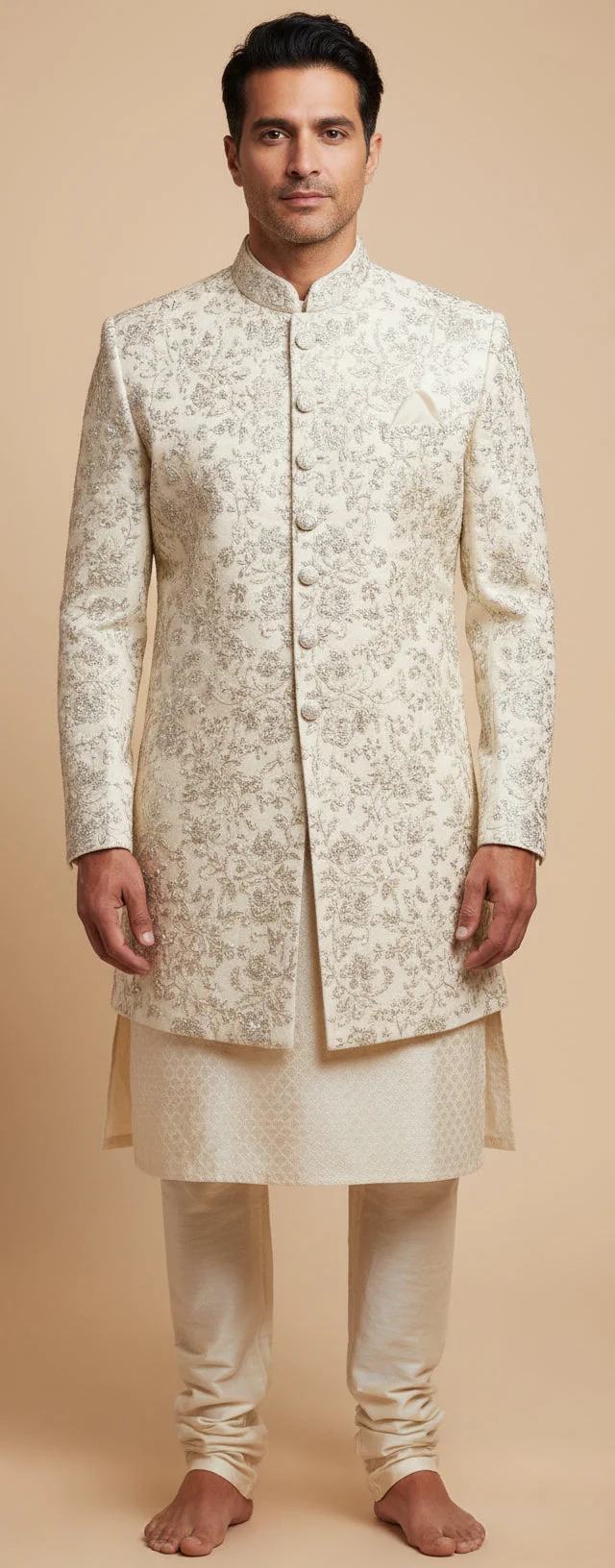 Offwhite Classic Jodhpuri Suit - Image 2