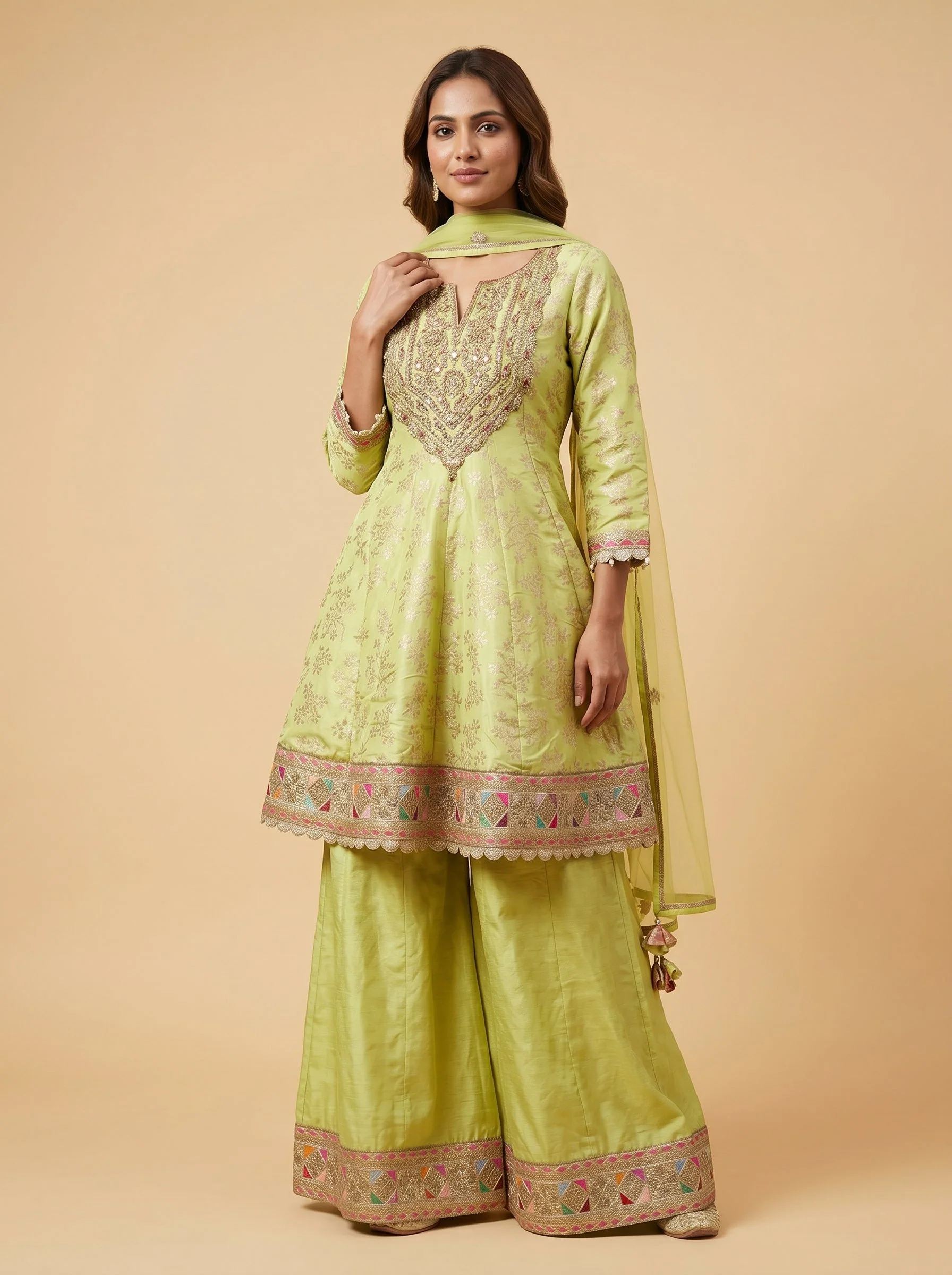 Onion Pink Indogown Suit
