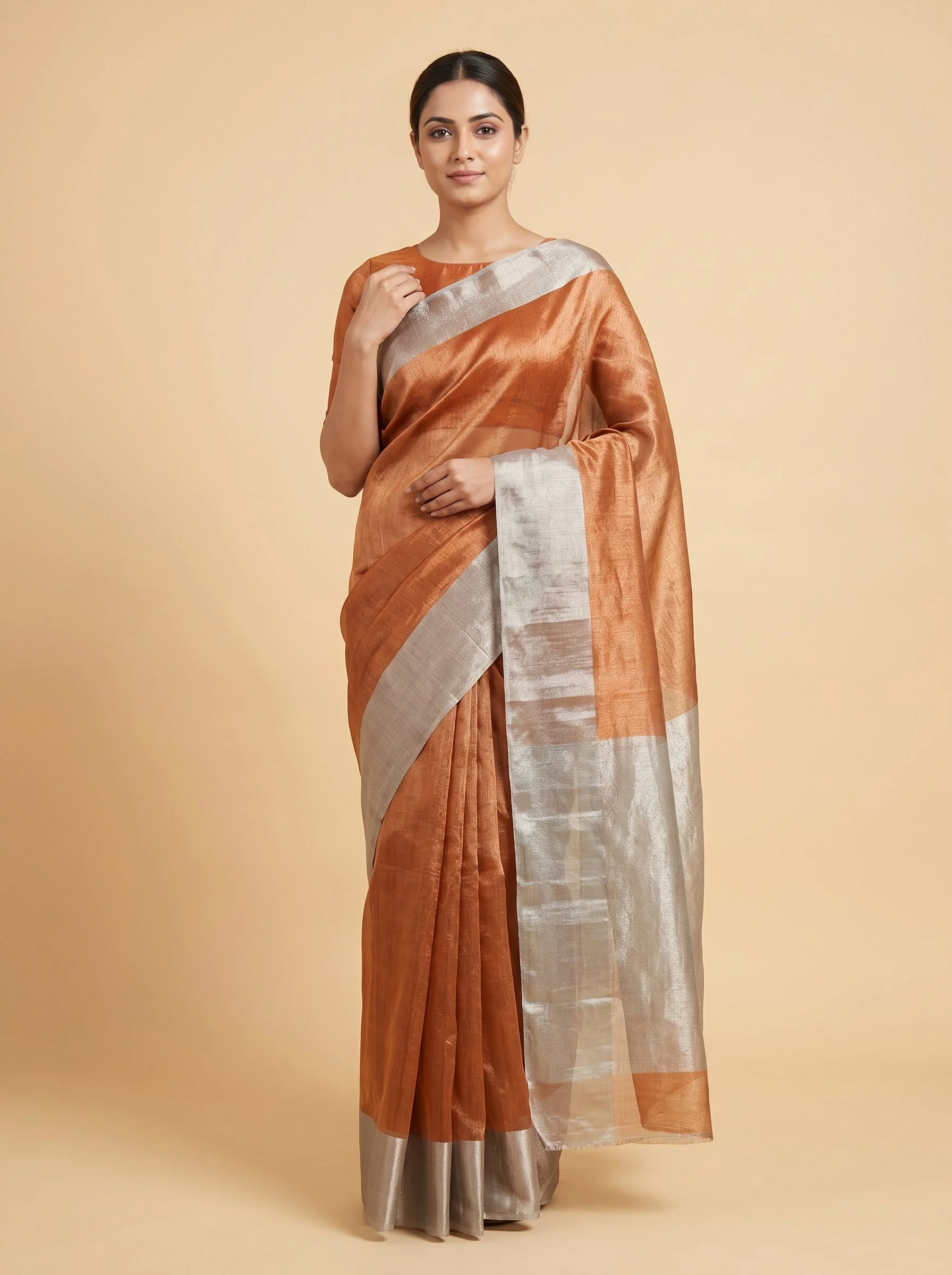 Onion Rose Radiance Saree