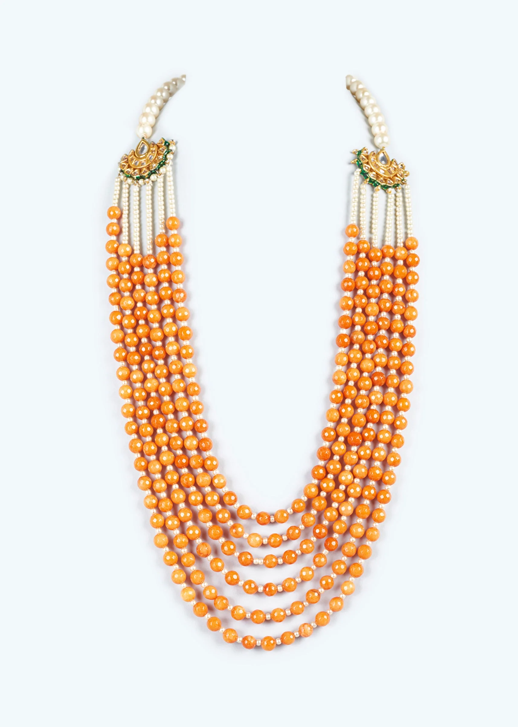 Orange Beaded Mala