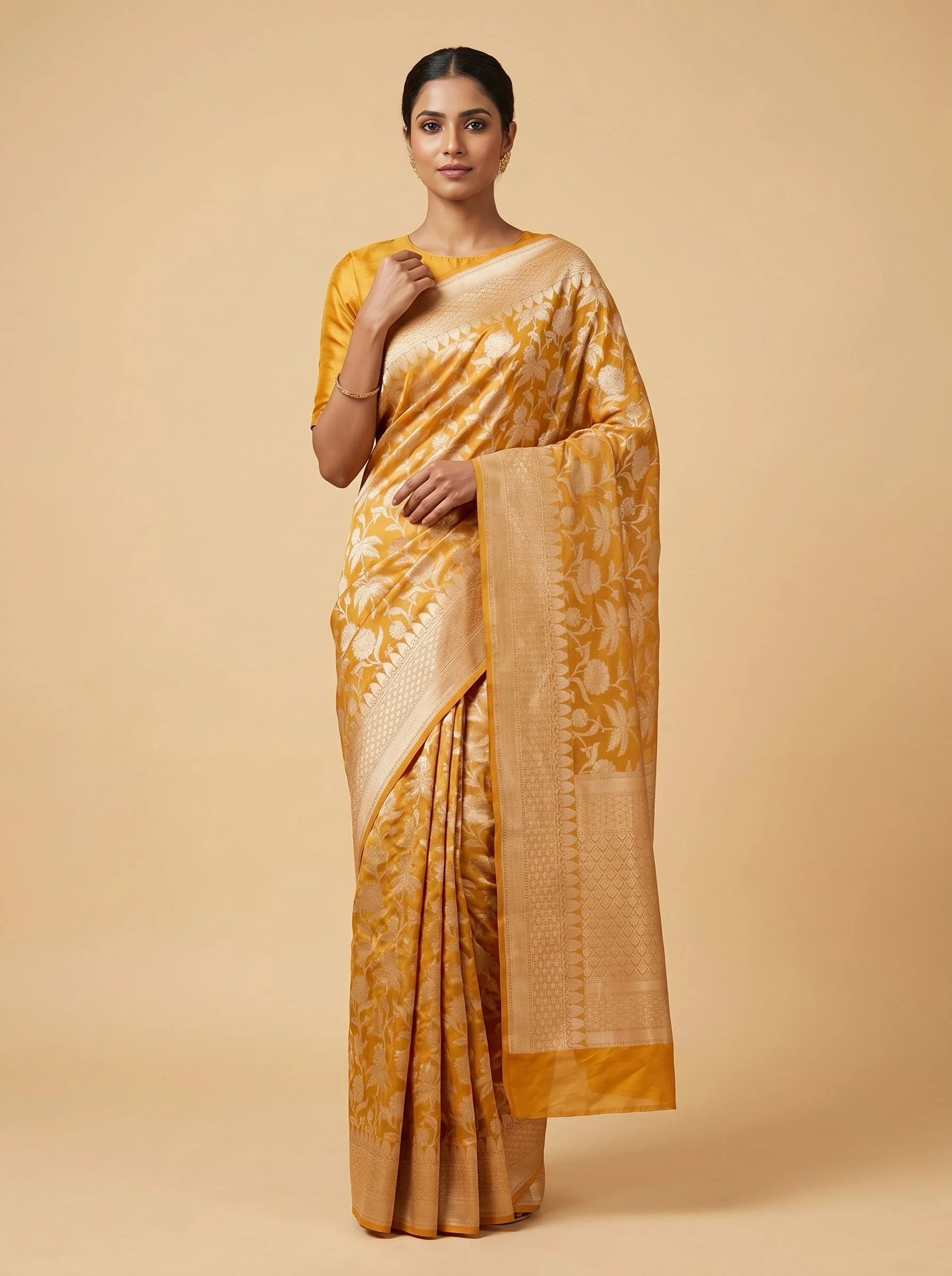 Orange Glow Charm Saree