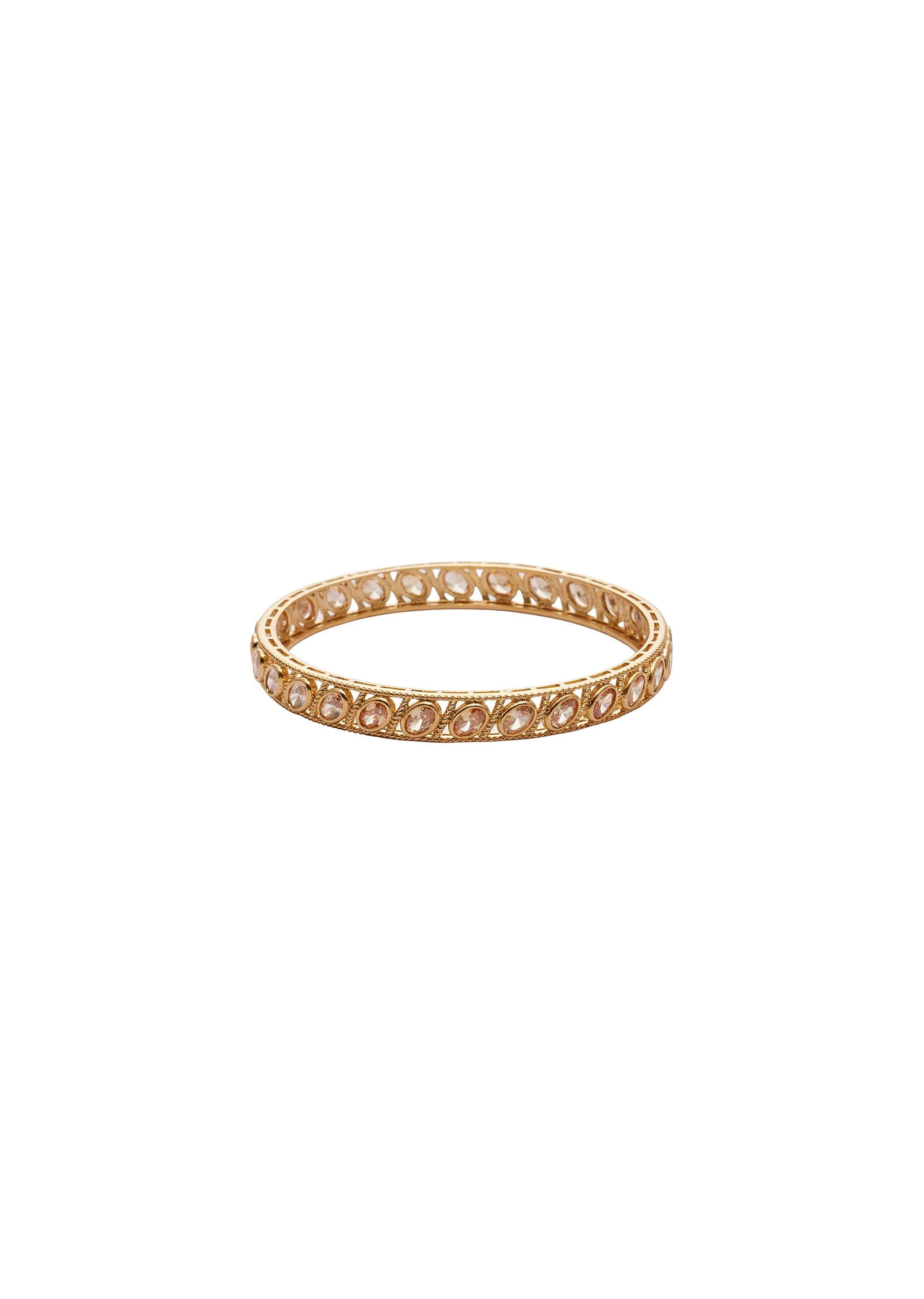 Oval Kundan Festive Bangle Set - Image 2
