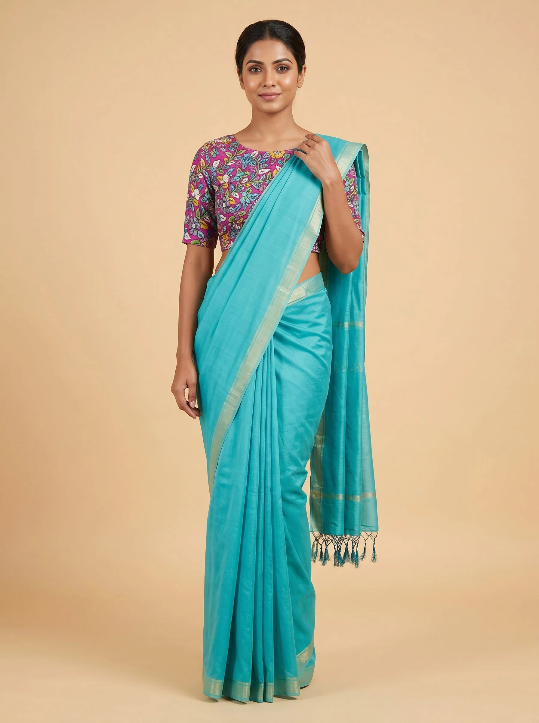 Pastel Green Handloom Saree