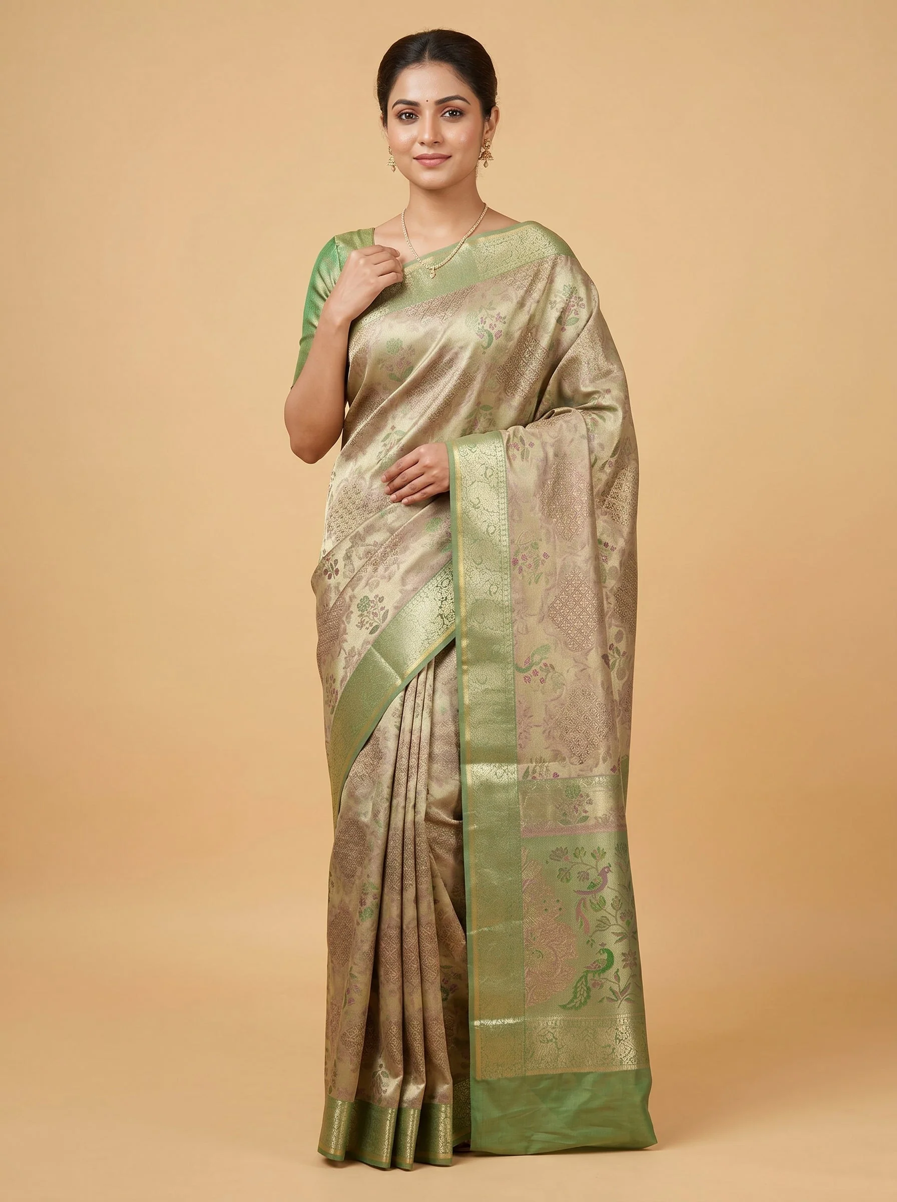 Pastel Green Soft Weave Handloom Saree