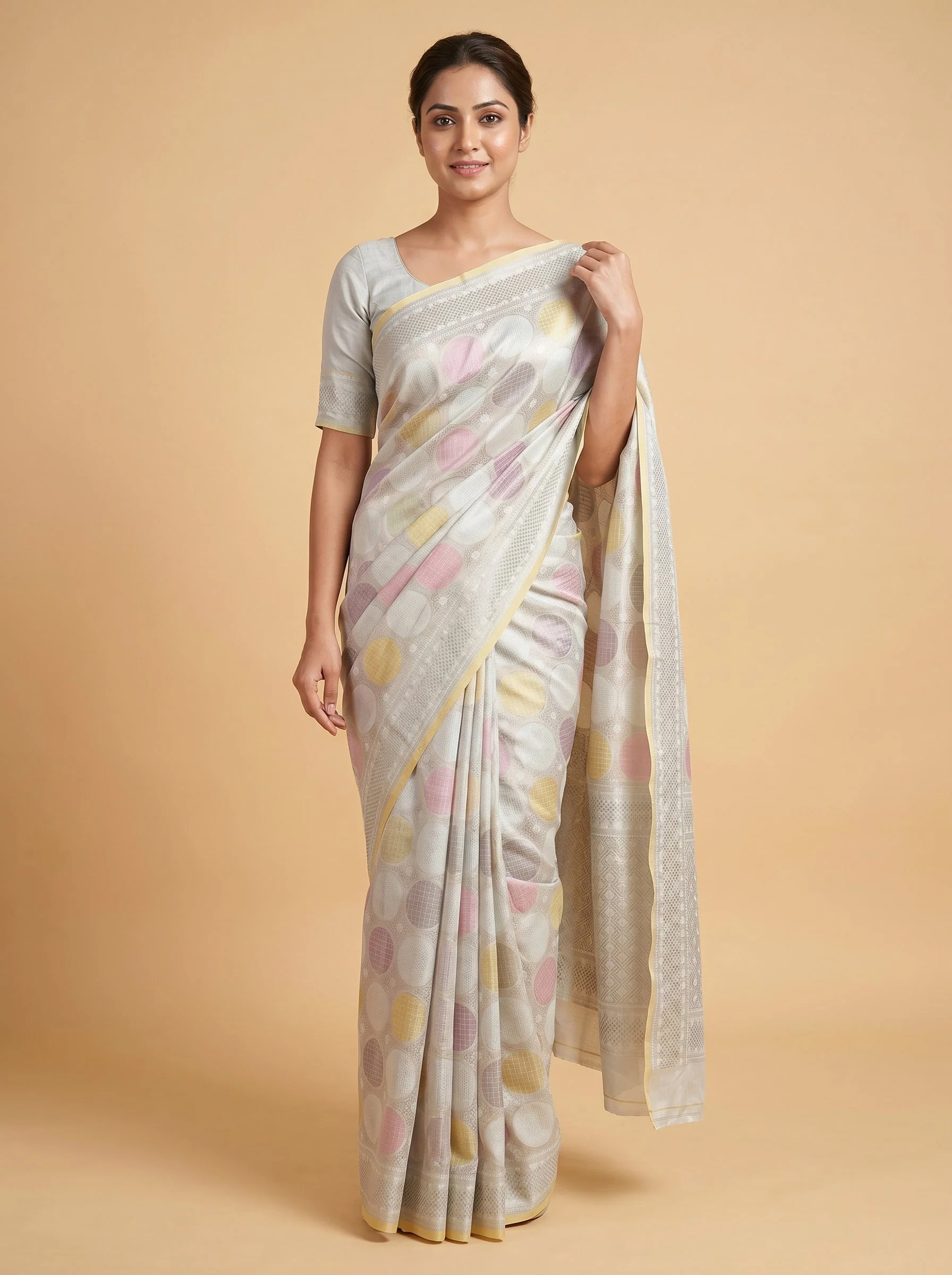 Pastel Soft Palette Handloom Saree