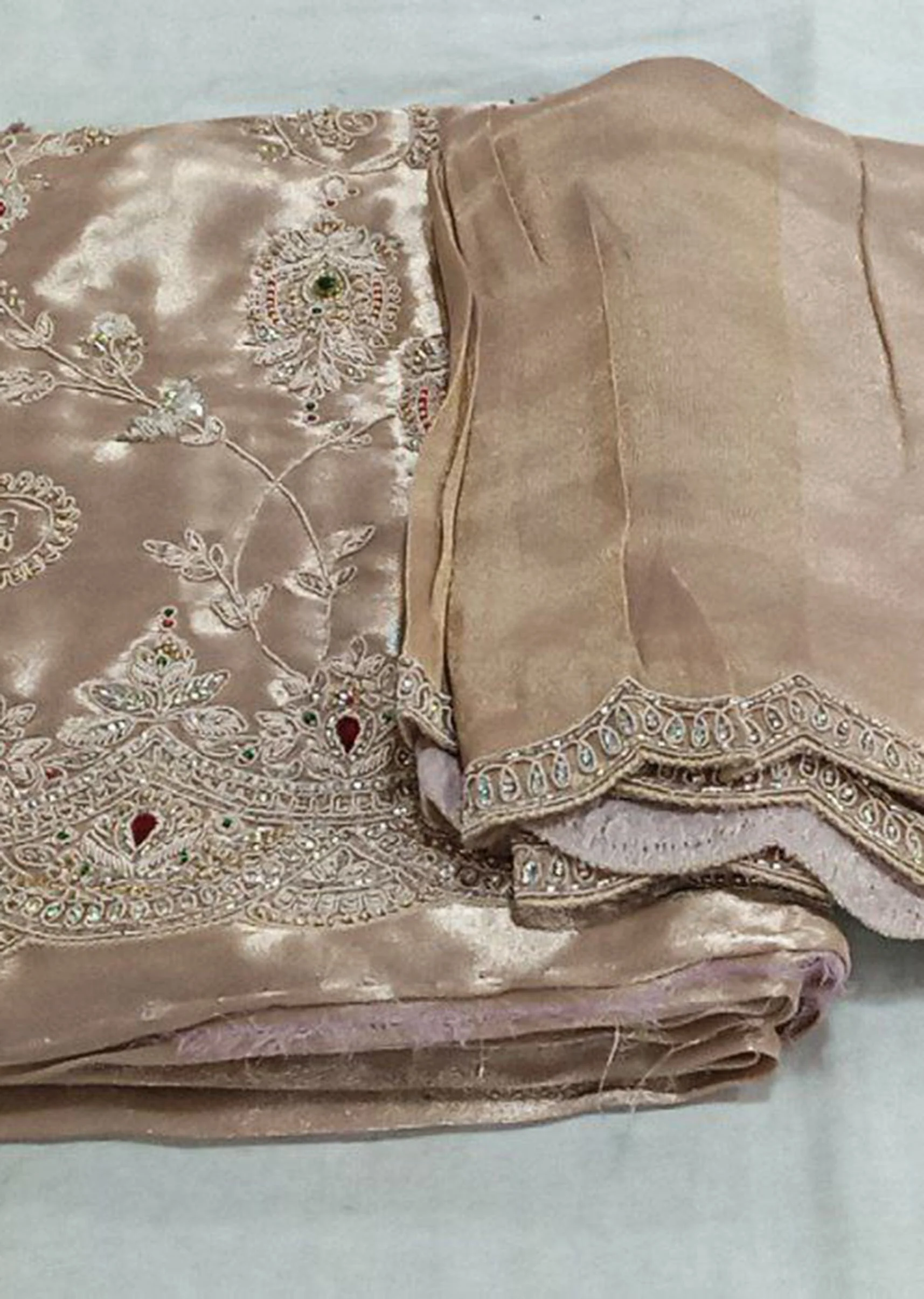 Peach Glow Dress Material