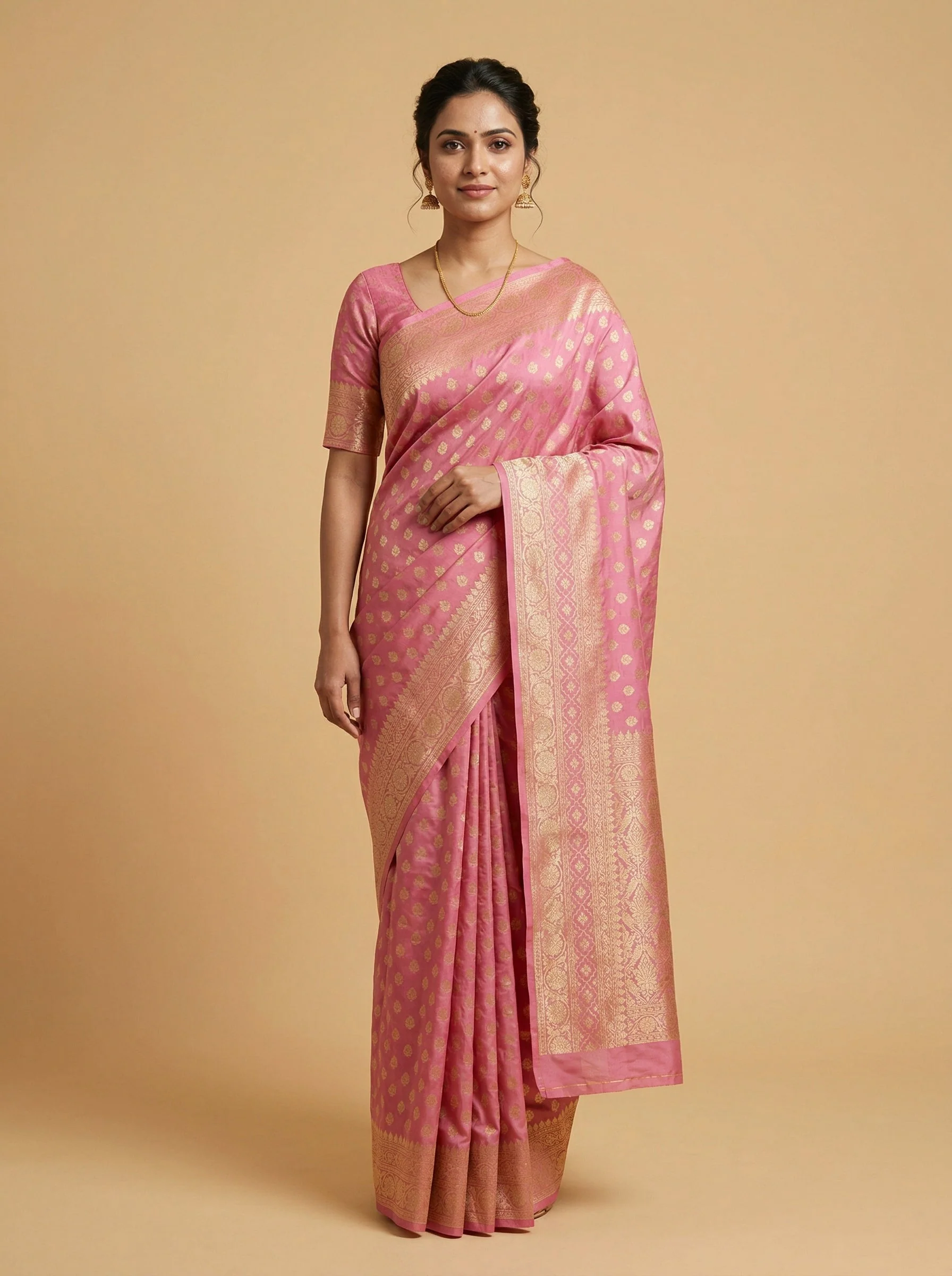 Petal Pink Handloom Saree