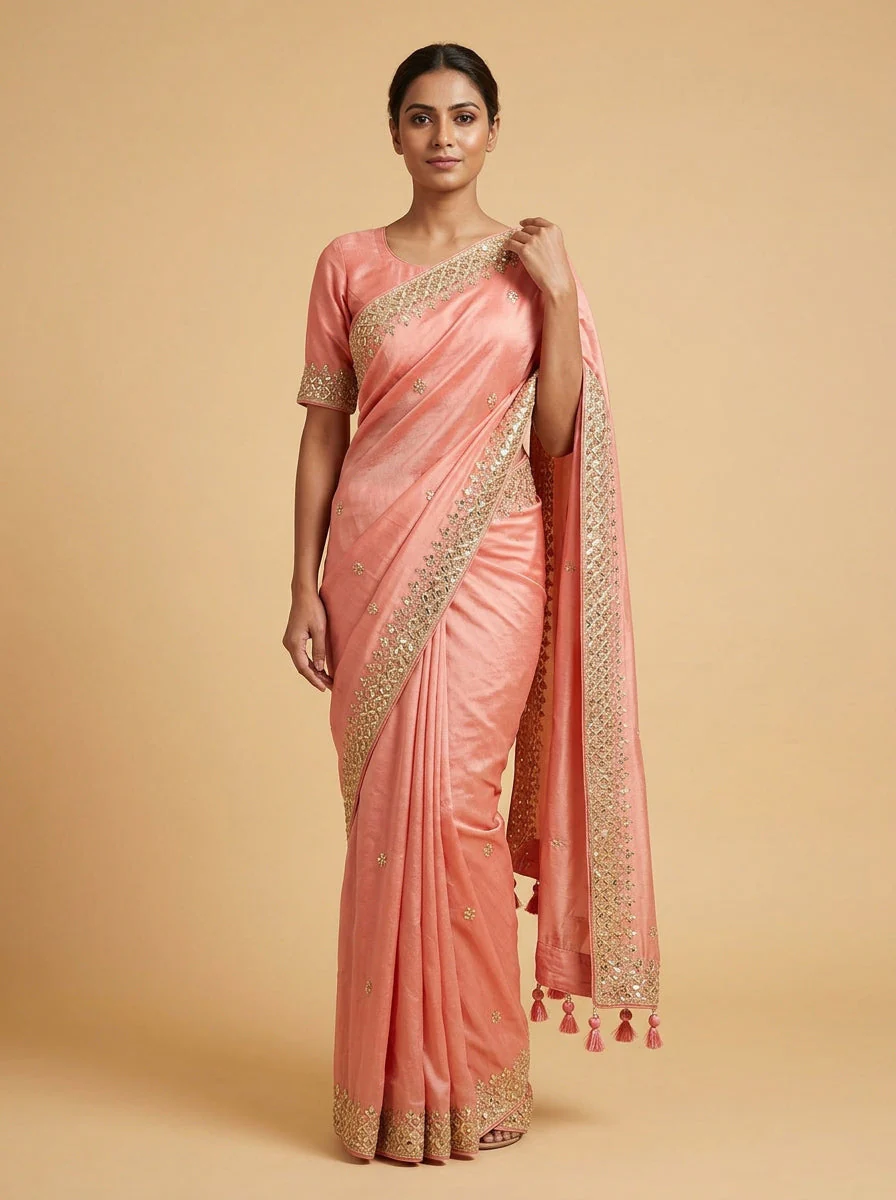 Petal Pink Soft Feminine Saree