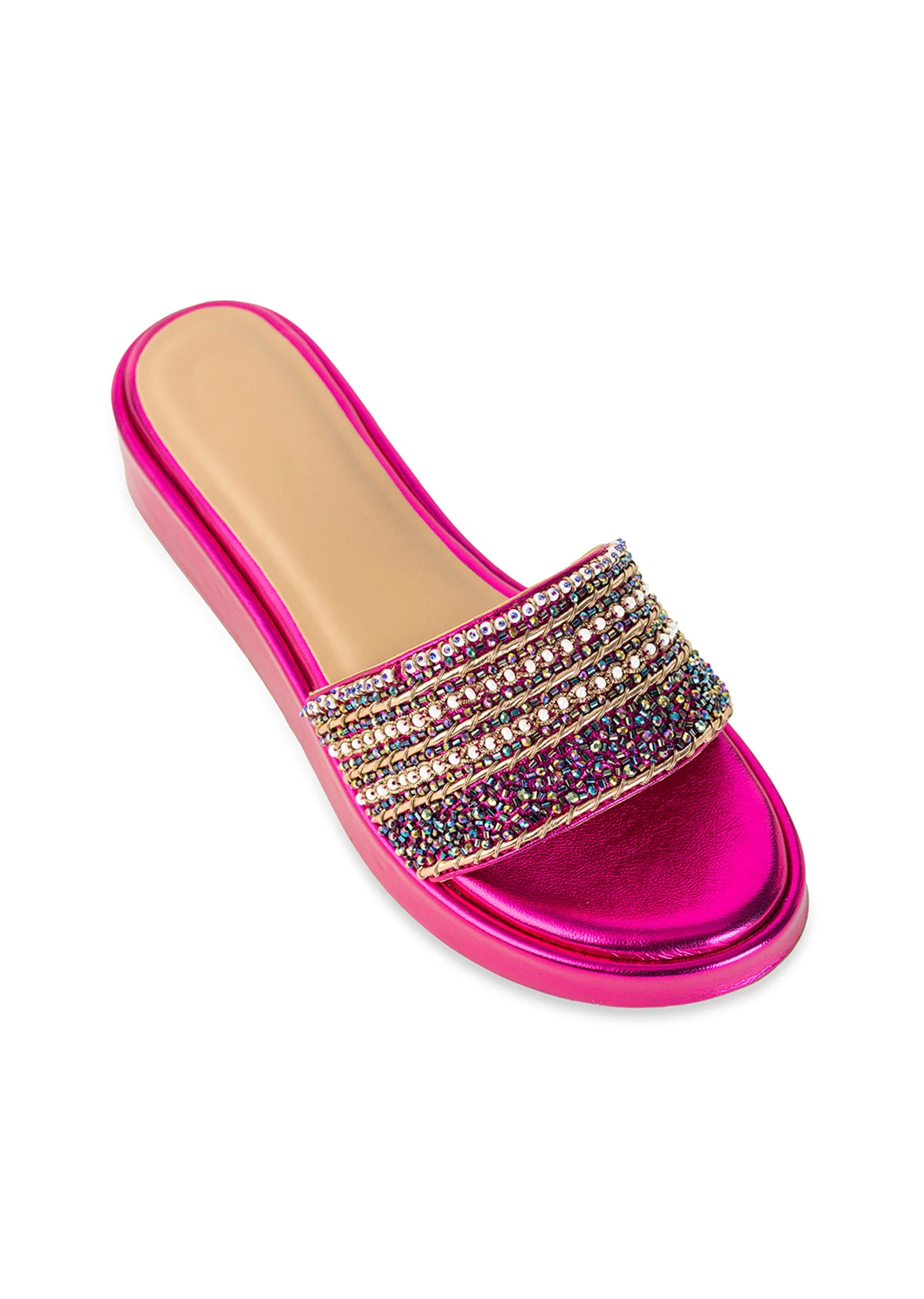 Pink Bead Hand Embellished Heels - Image 5