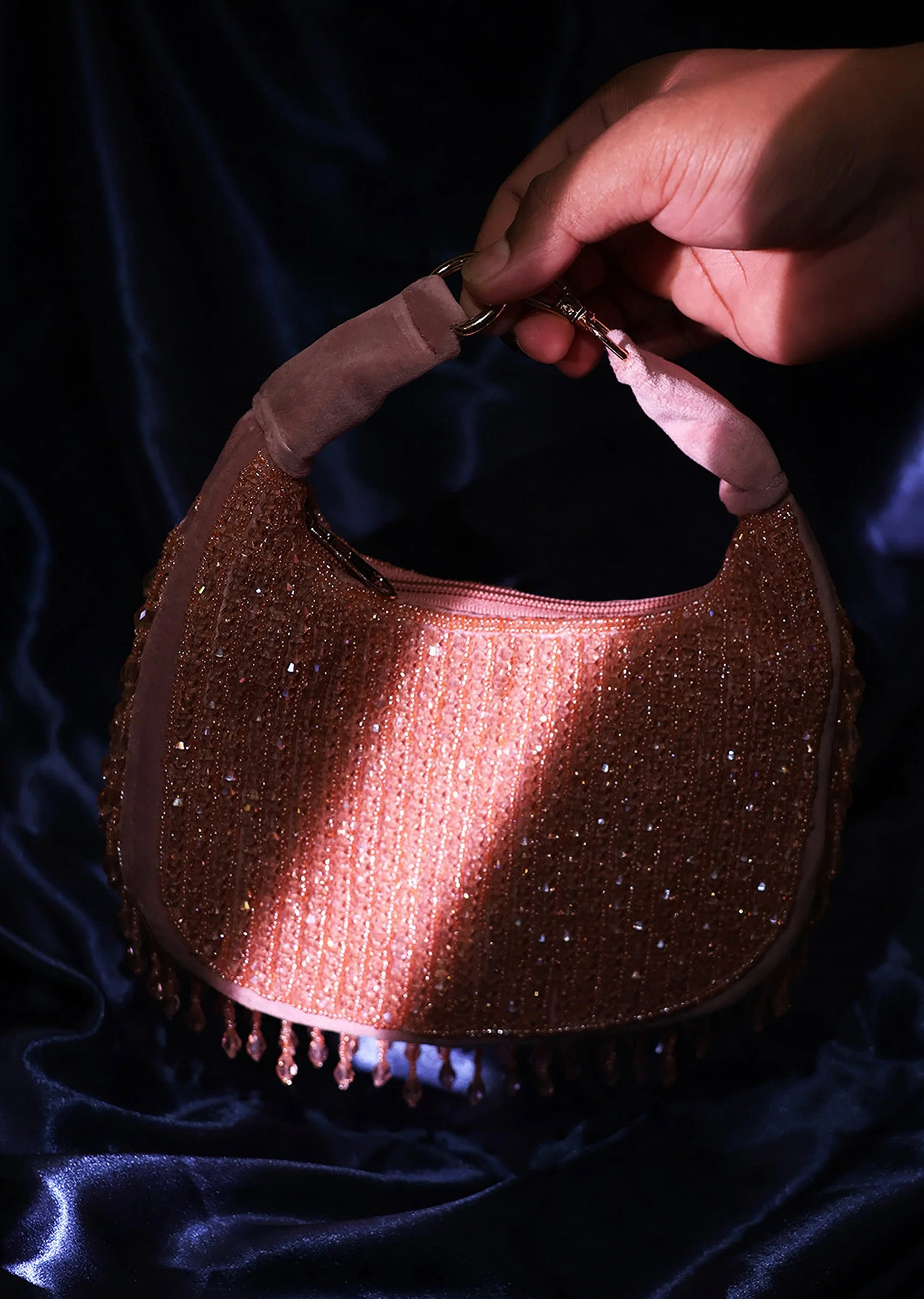 Pink Beaded Clutch - Image 2