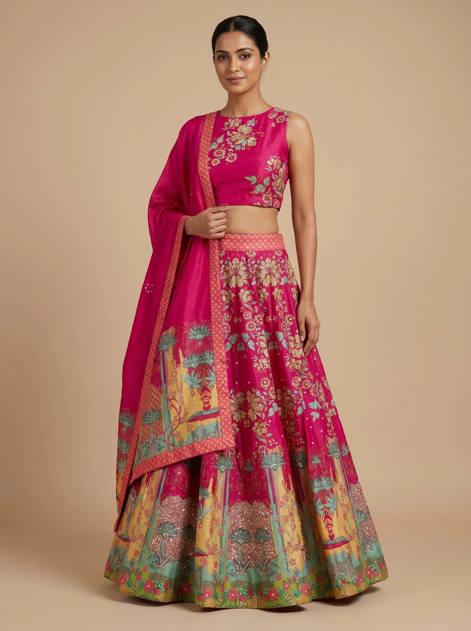 Pink Blush Bridesmaid Lehenga