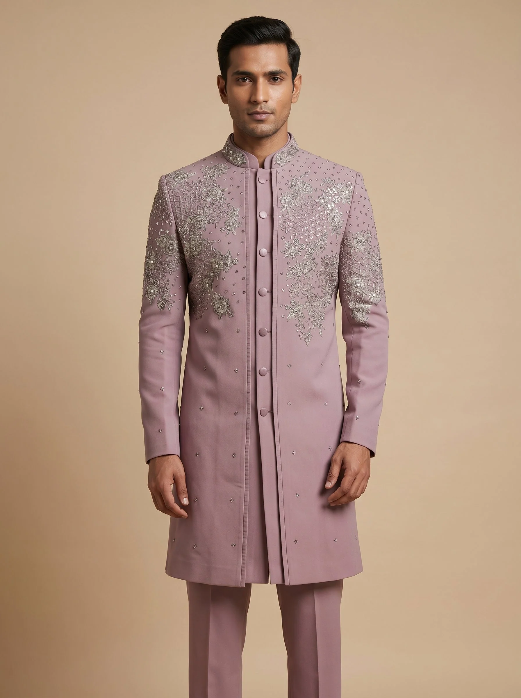 Pink Designer Indowestern