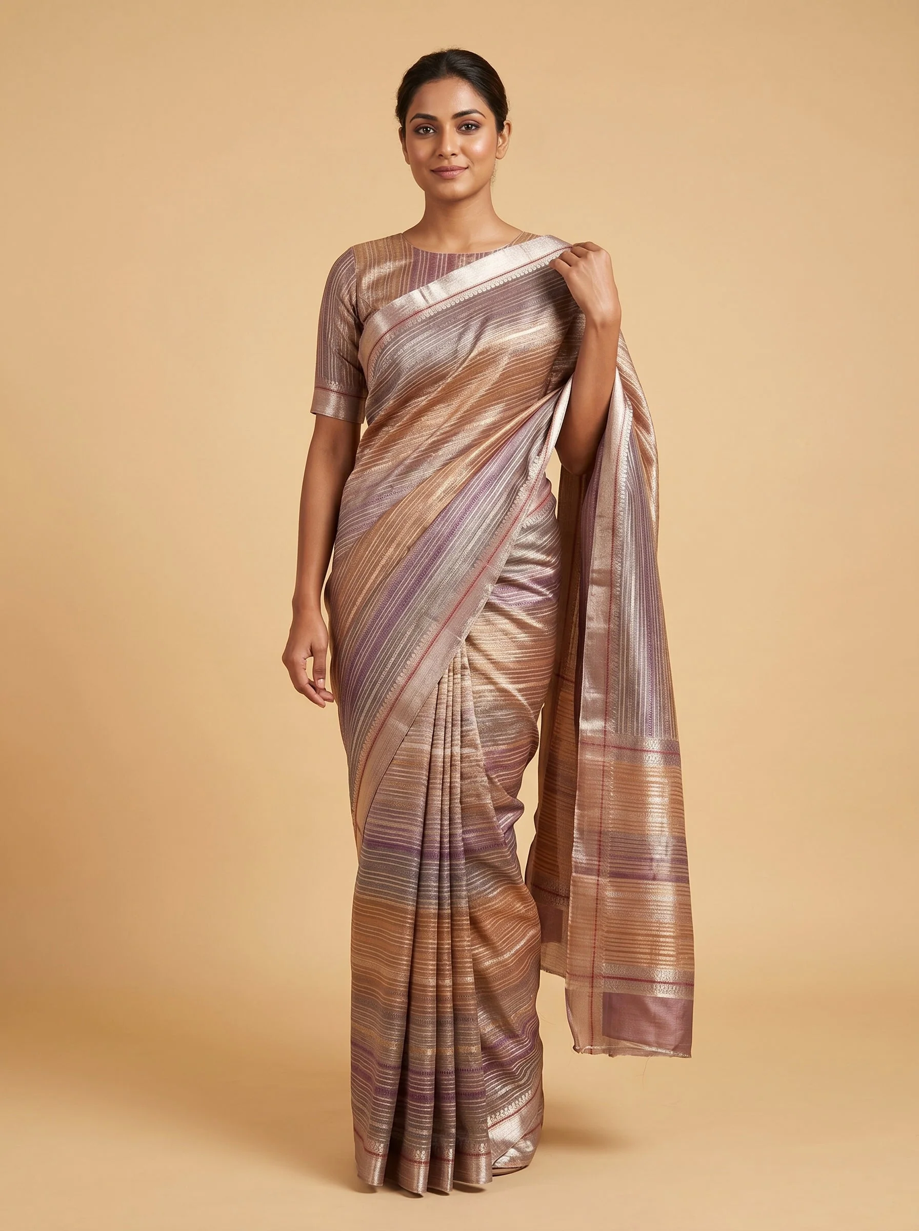 Pink Elegant Embroidered Saree