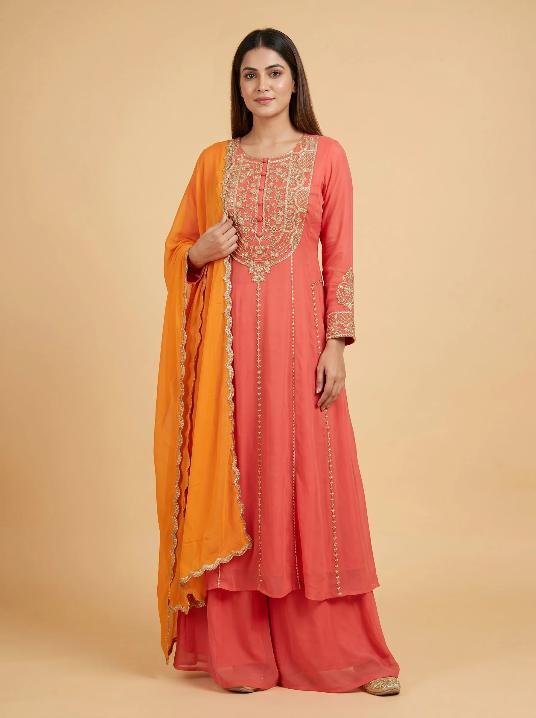 Pink Party Anarkali Suit