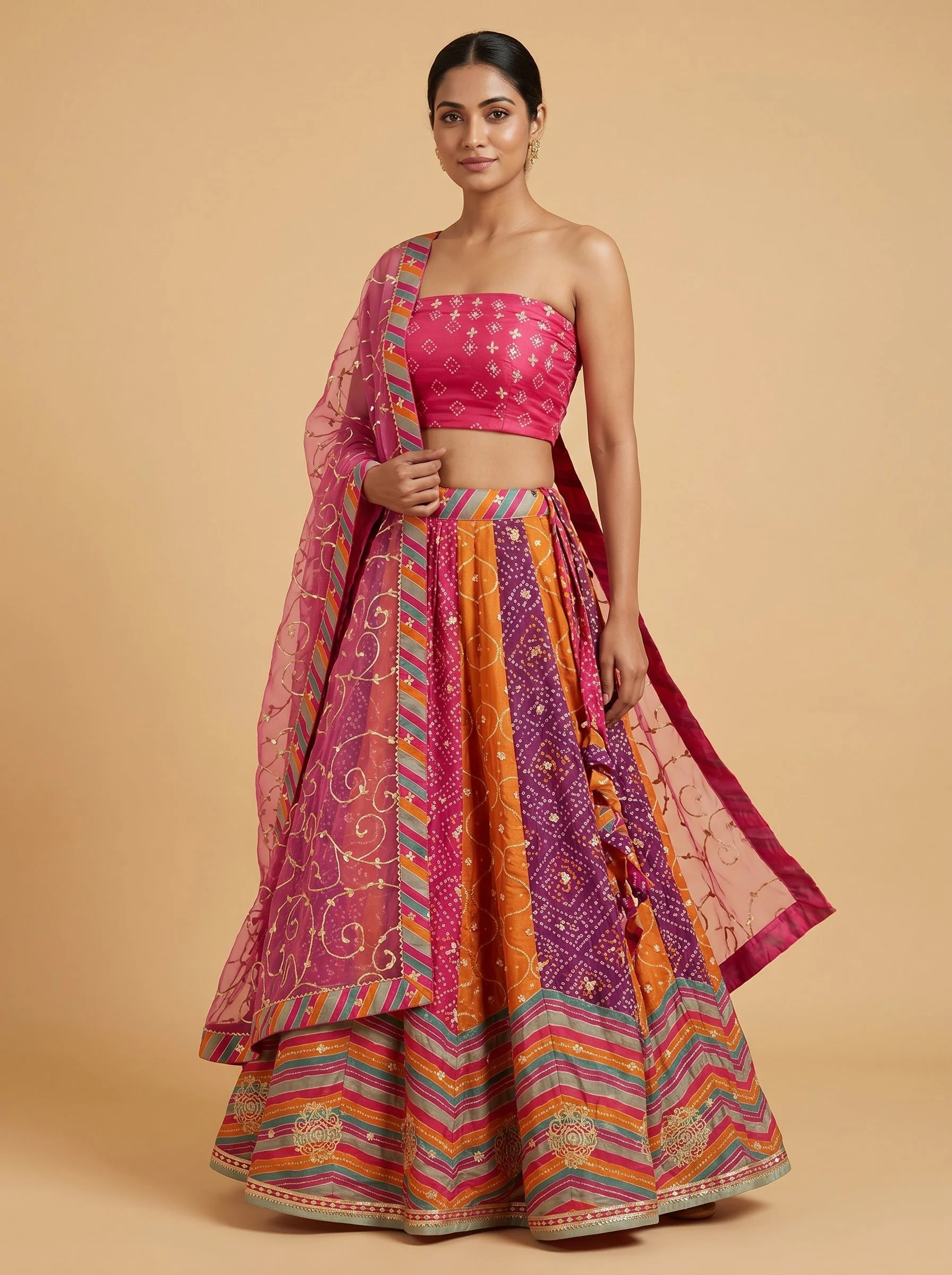 Pink Petal Bridesmaid Lehenga