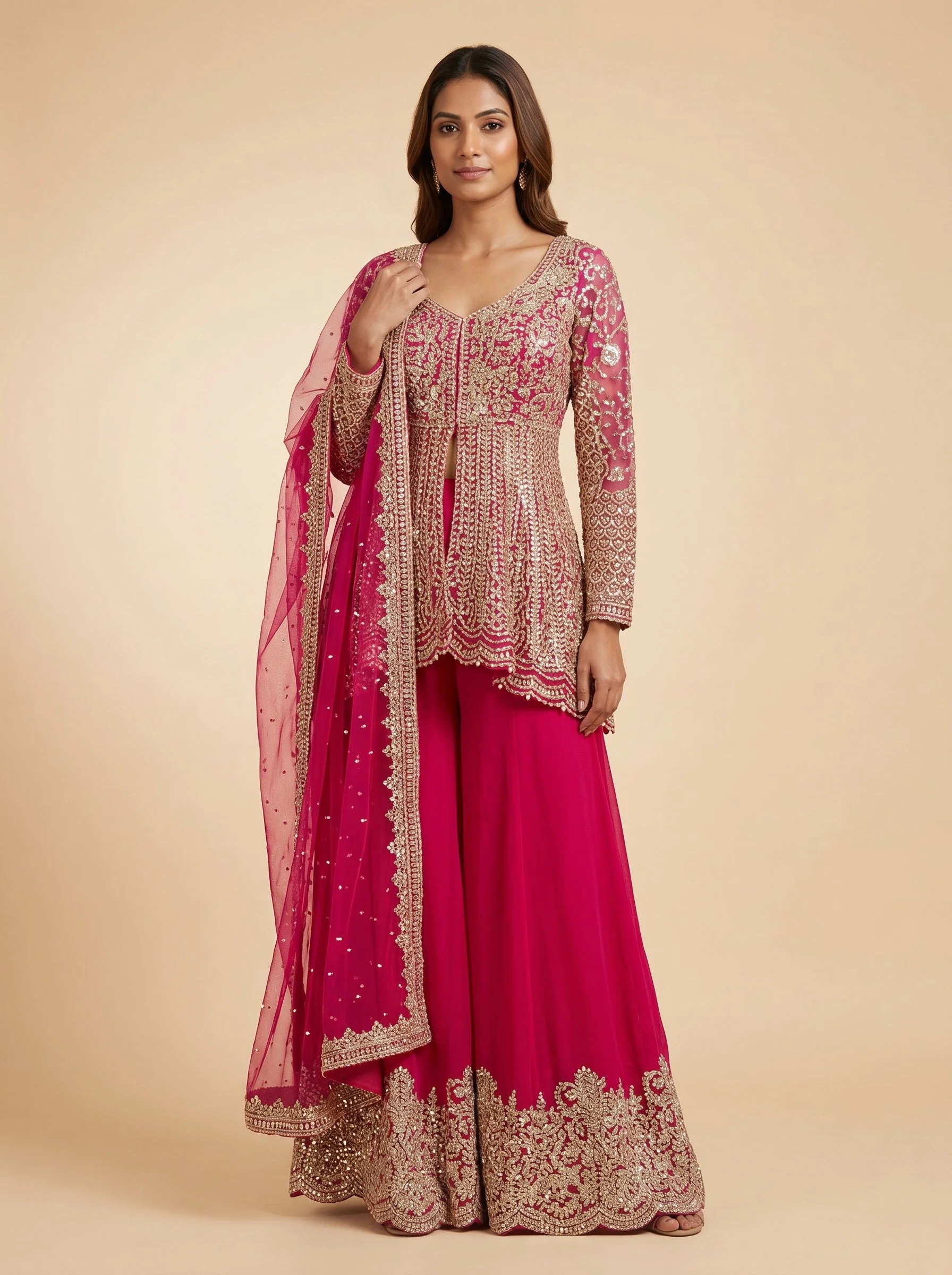 Pink Petunia Palazzo Set