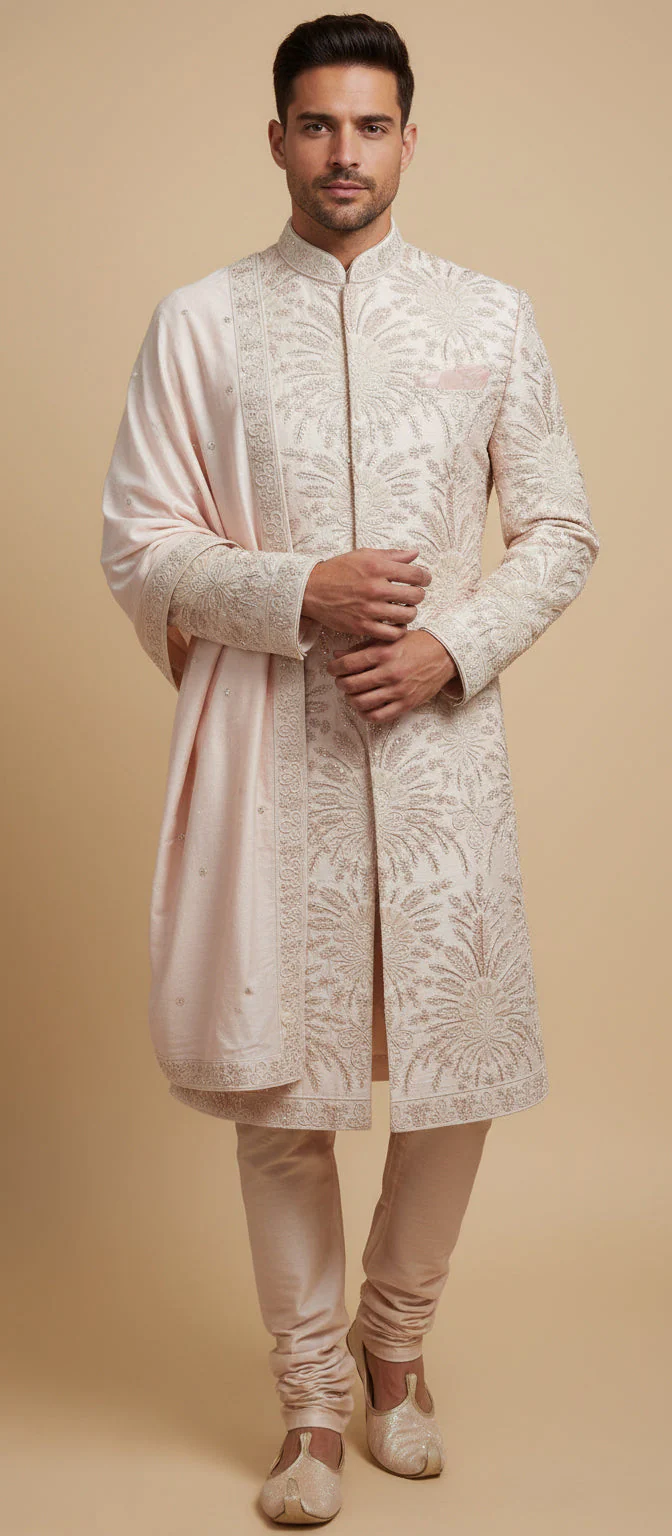 Pink Radiant Sherwani - Image 2