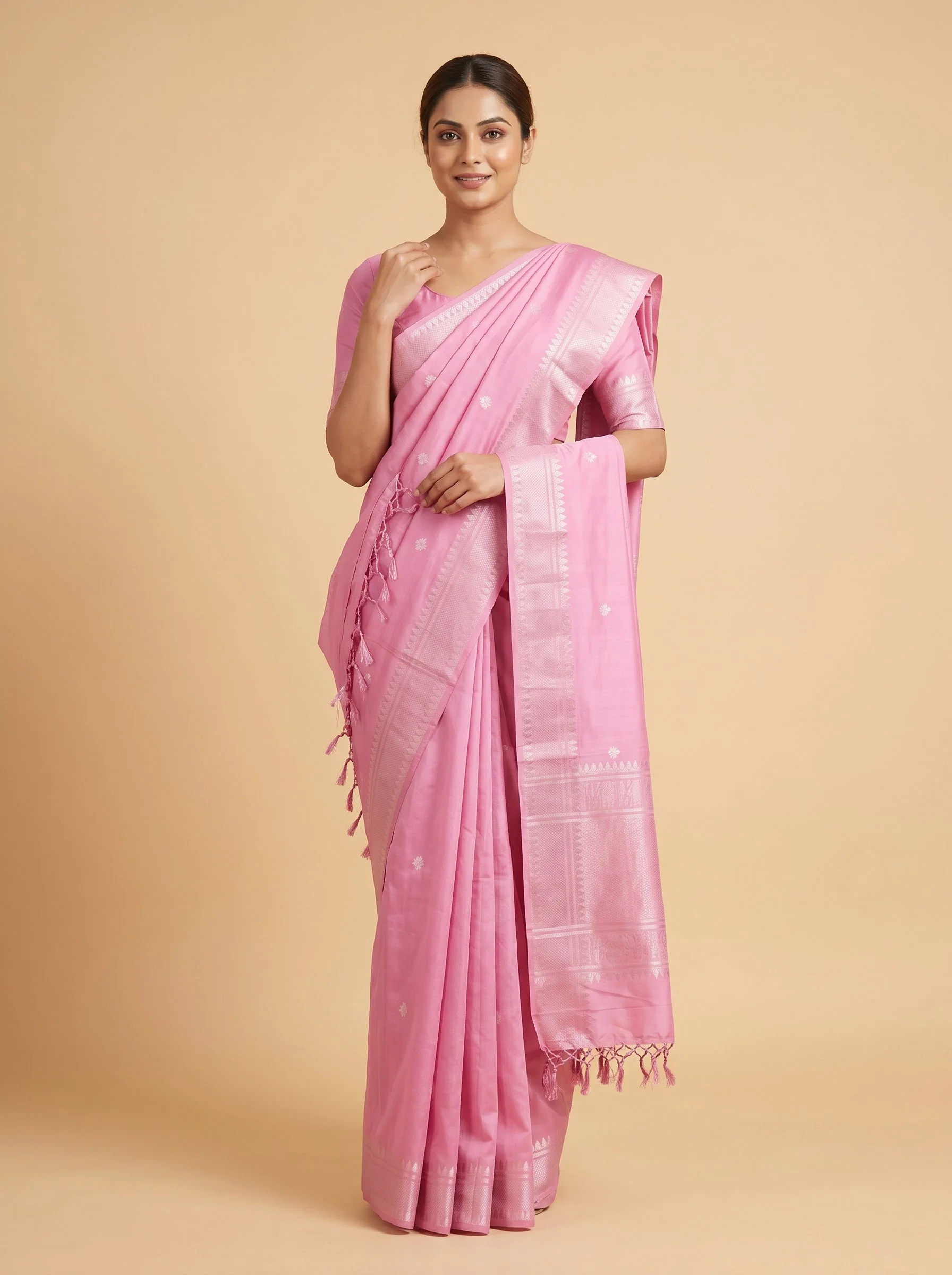 Pink Rosé Loom Handloom Saree
