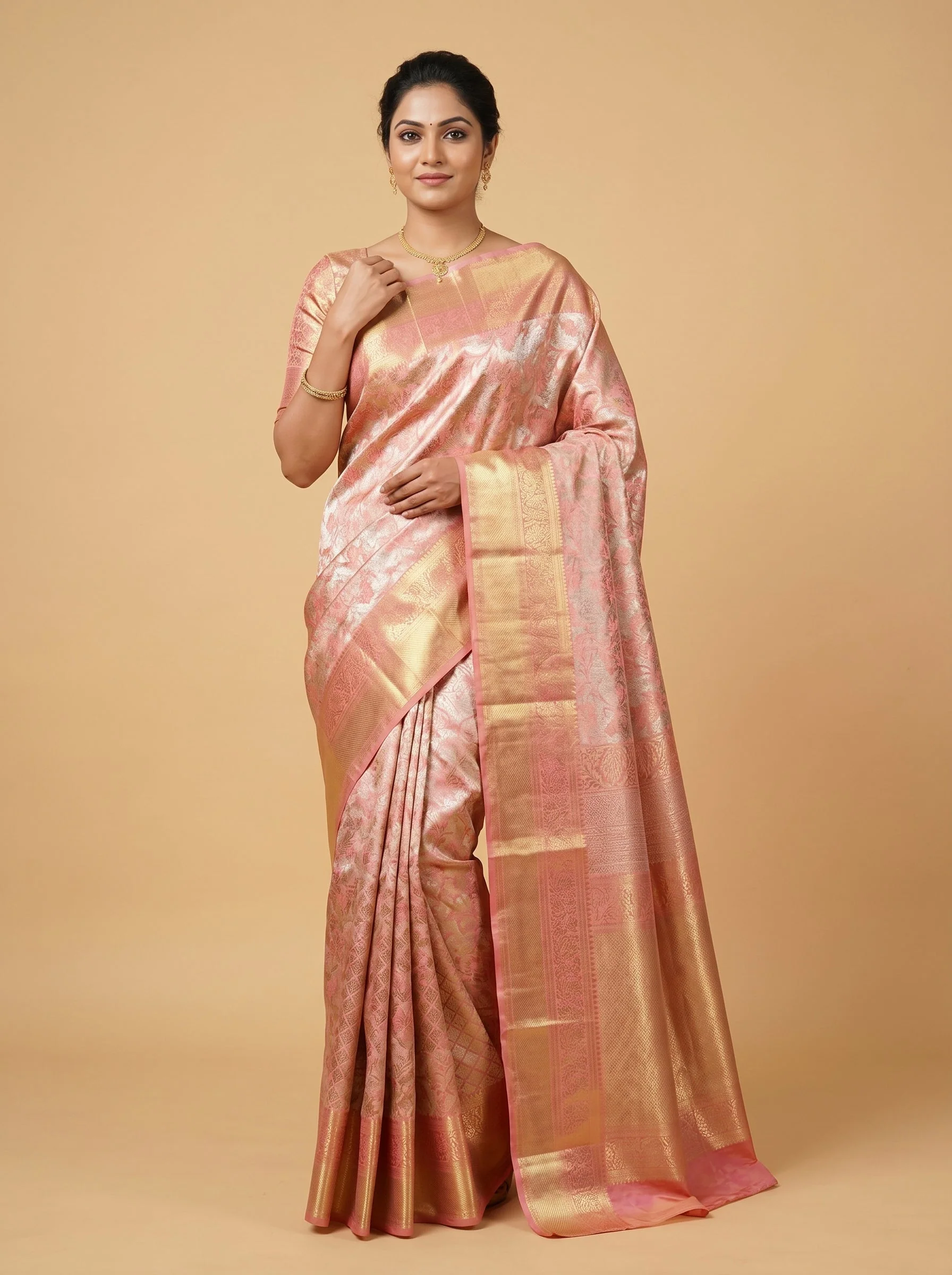 Pink Soft Handloom Saree