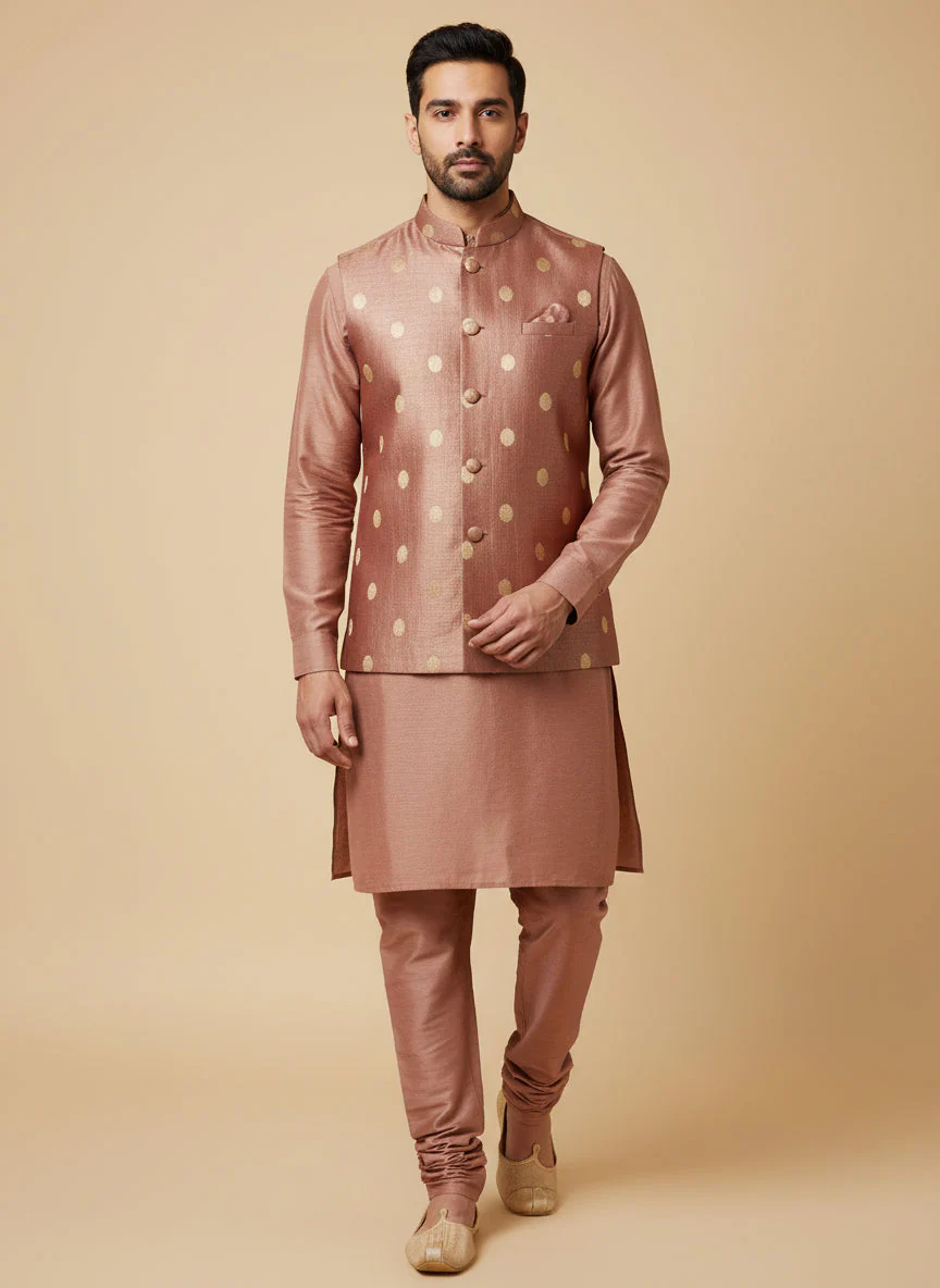 Pink Statement Jacket Kurta Set - Image 2