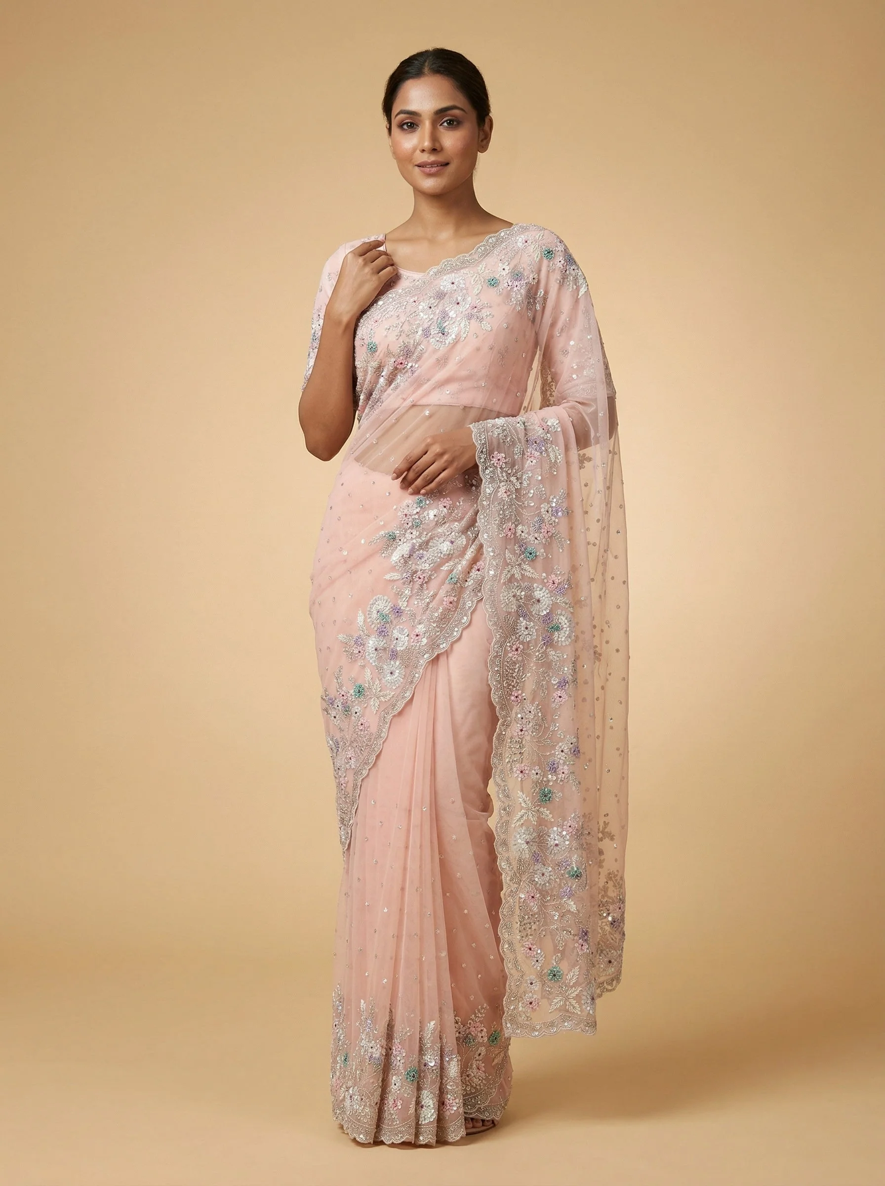 Pink Supple Handloom Saree