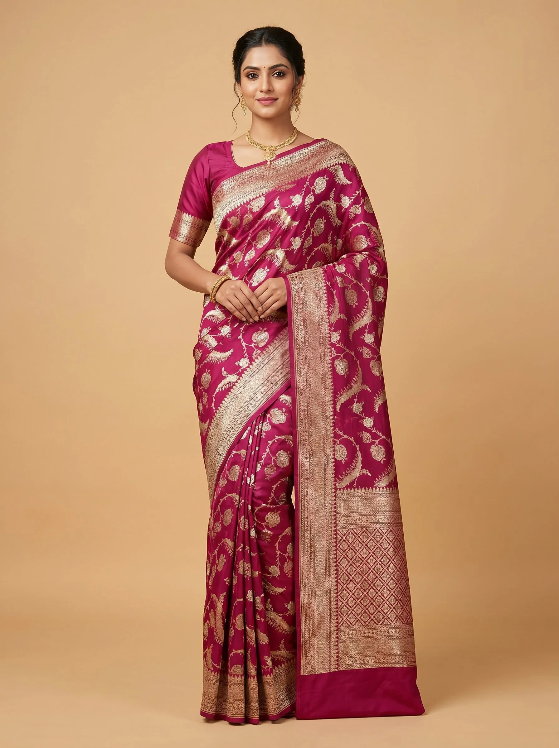 Pink Tender Saree