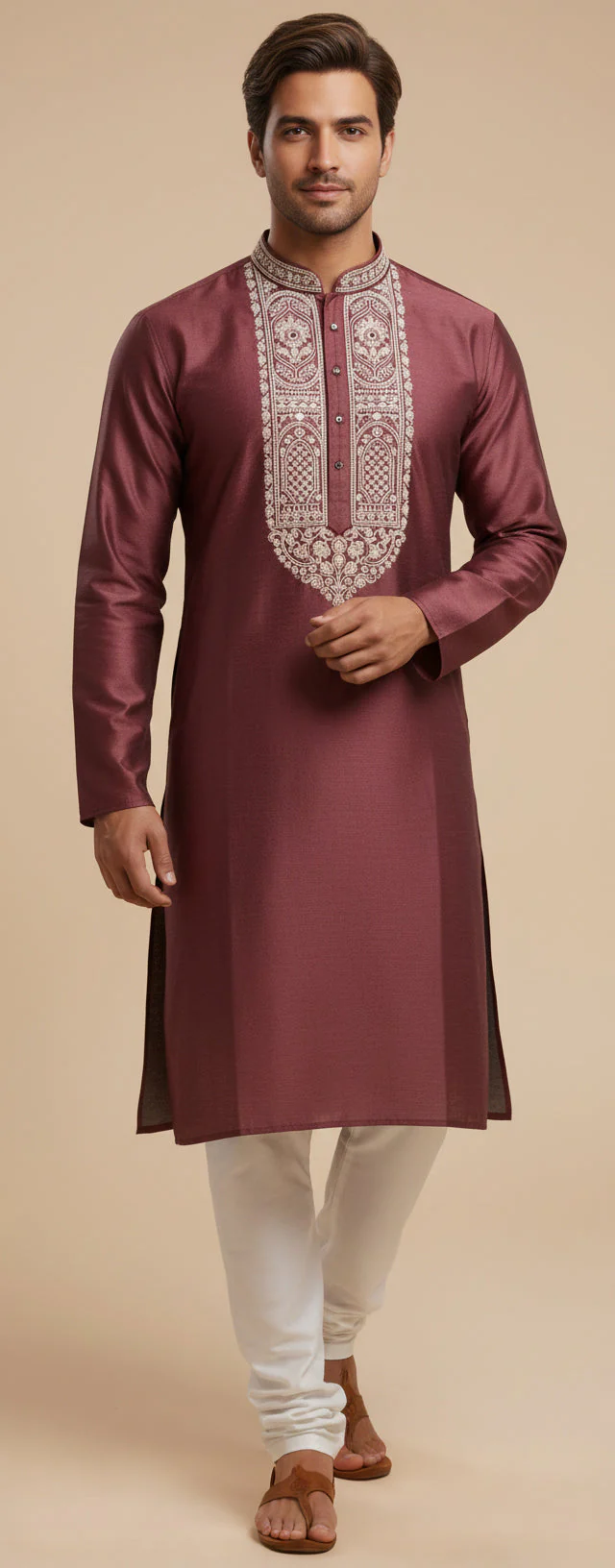 Pink Traditional Kurta Set - Image 2