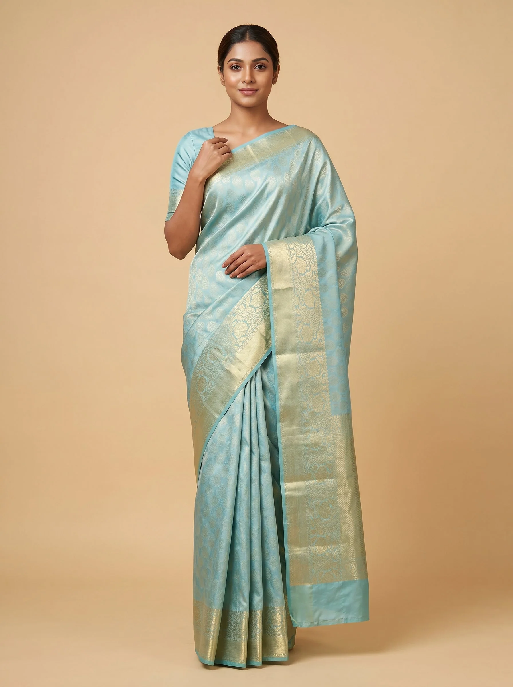 Pista Green Freshness Handloom Saree