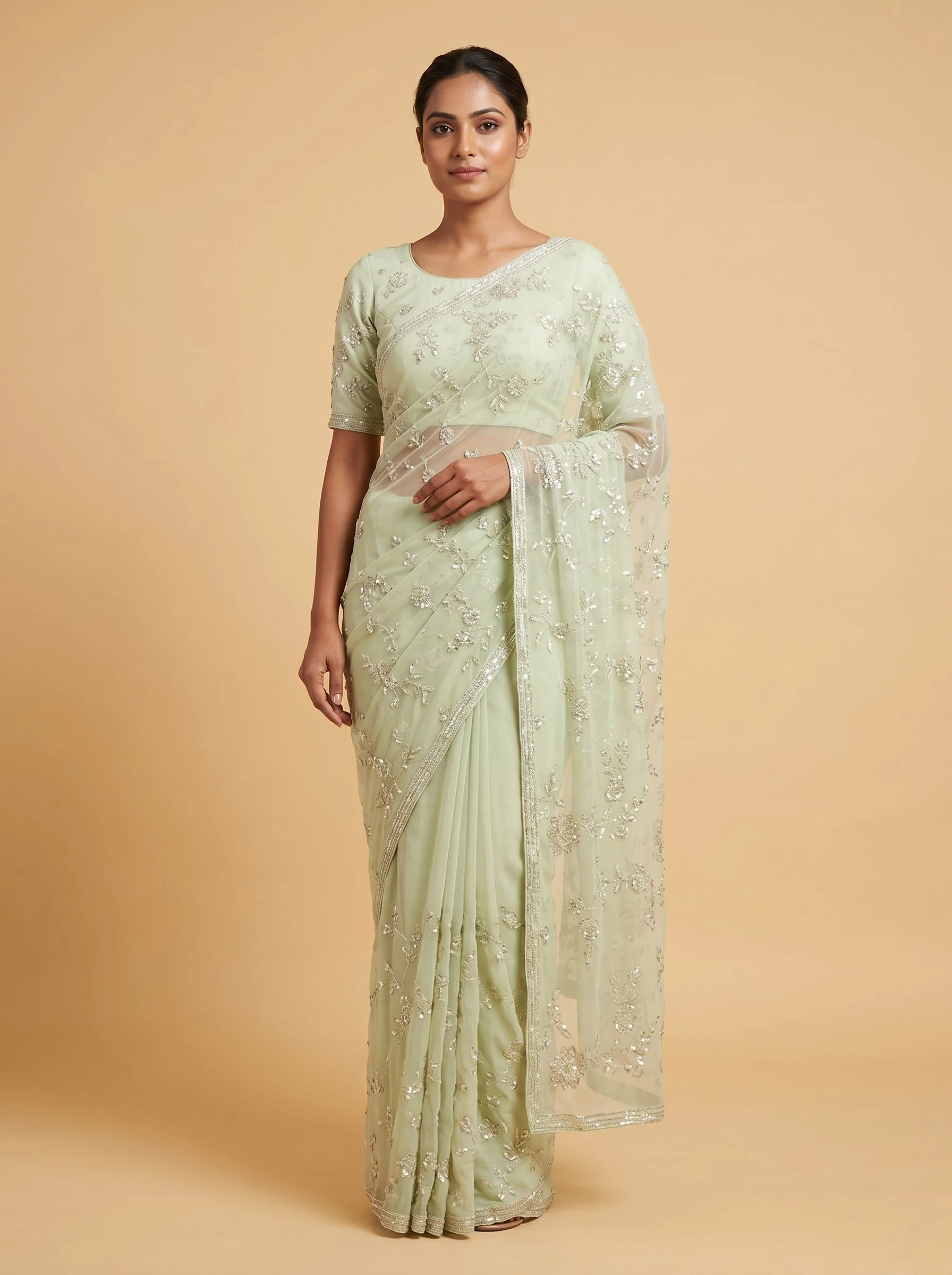 Pista Soft Charm Saree