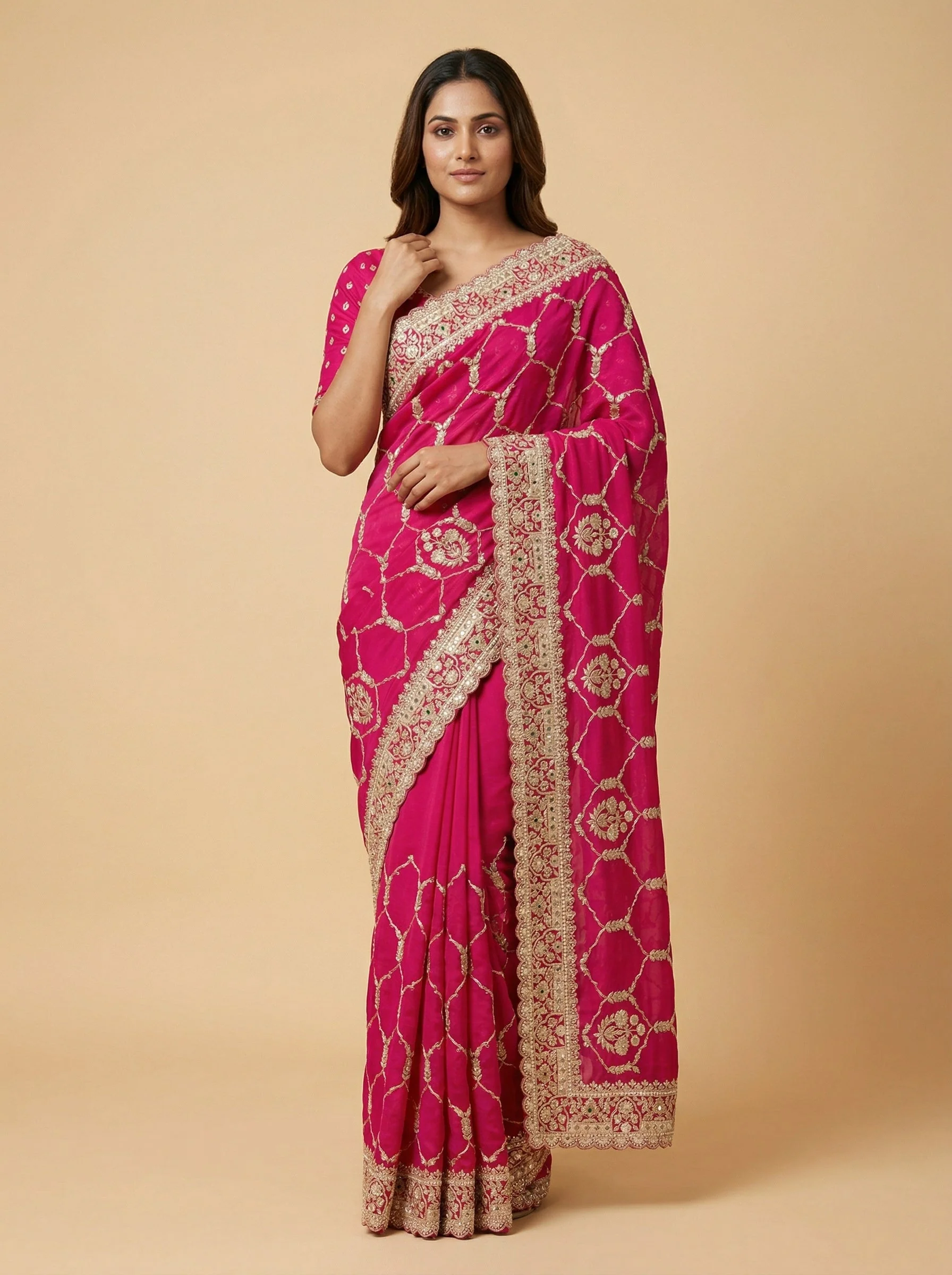 Poppy Rani Embroidered Saree
