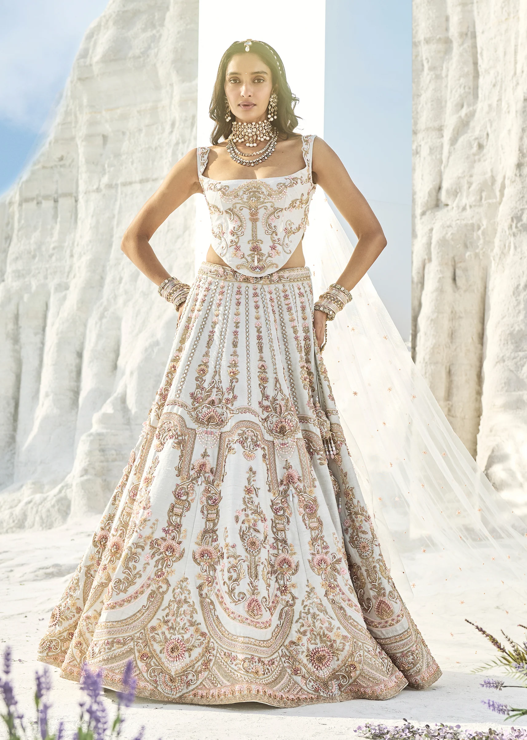 Powder Blue Corset Bridal Vision