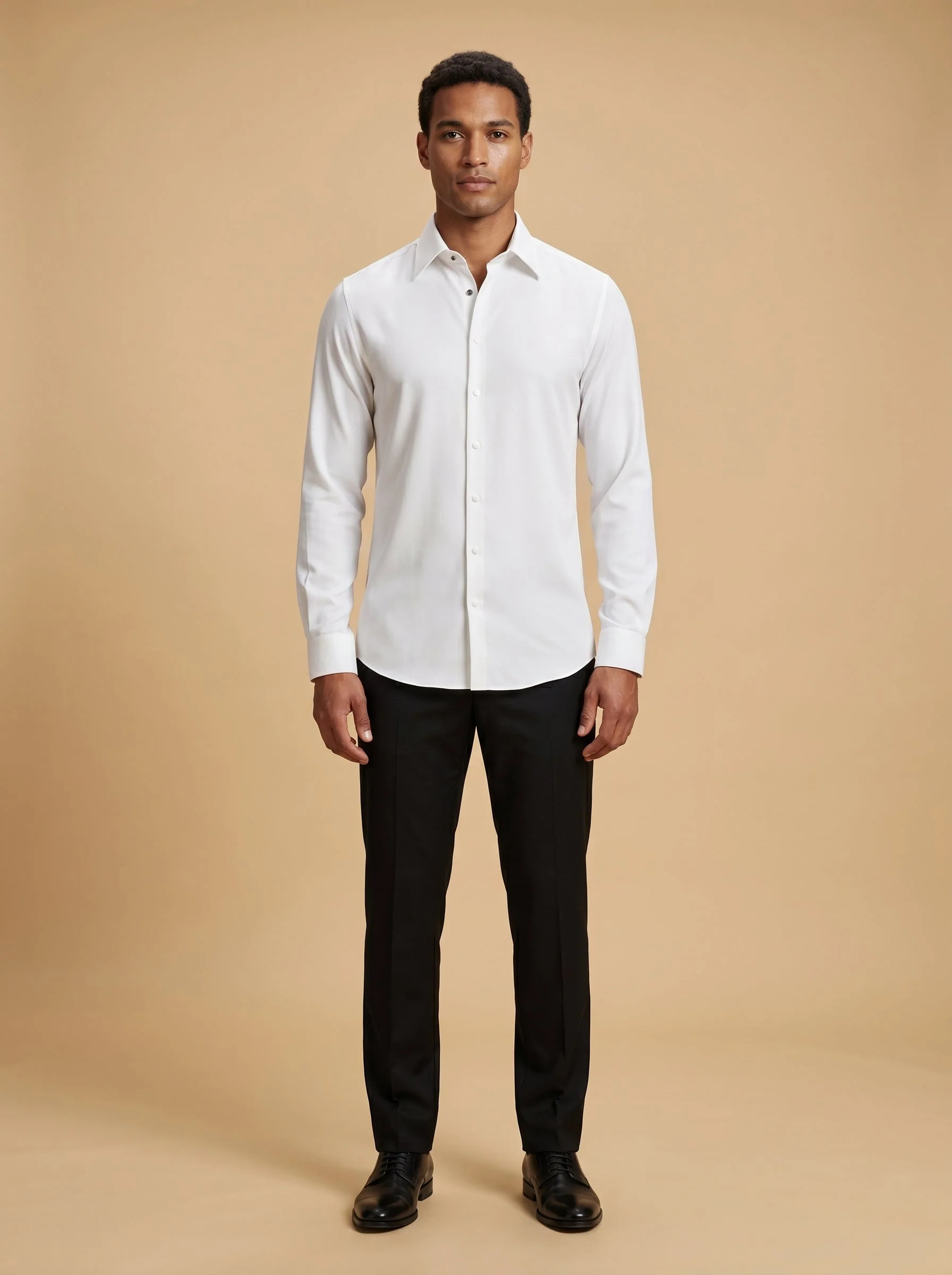 Pure White Mandarin Shirt