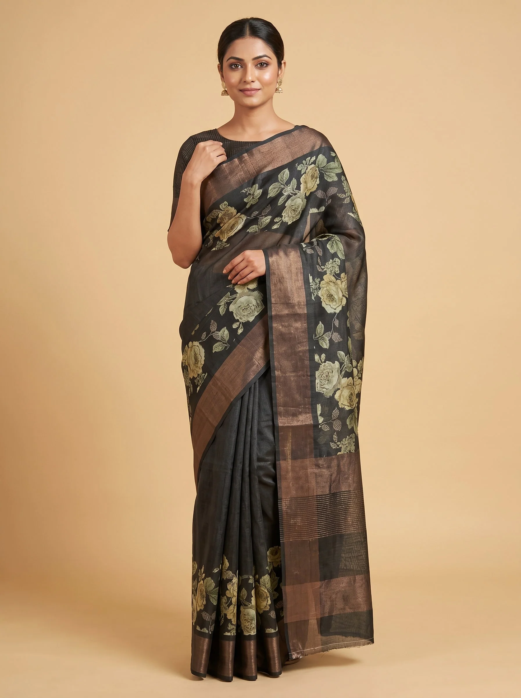 Purple Contemporary Printed Saree