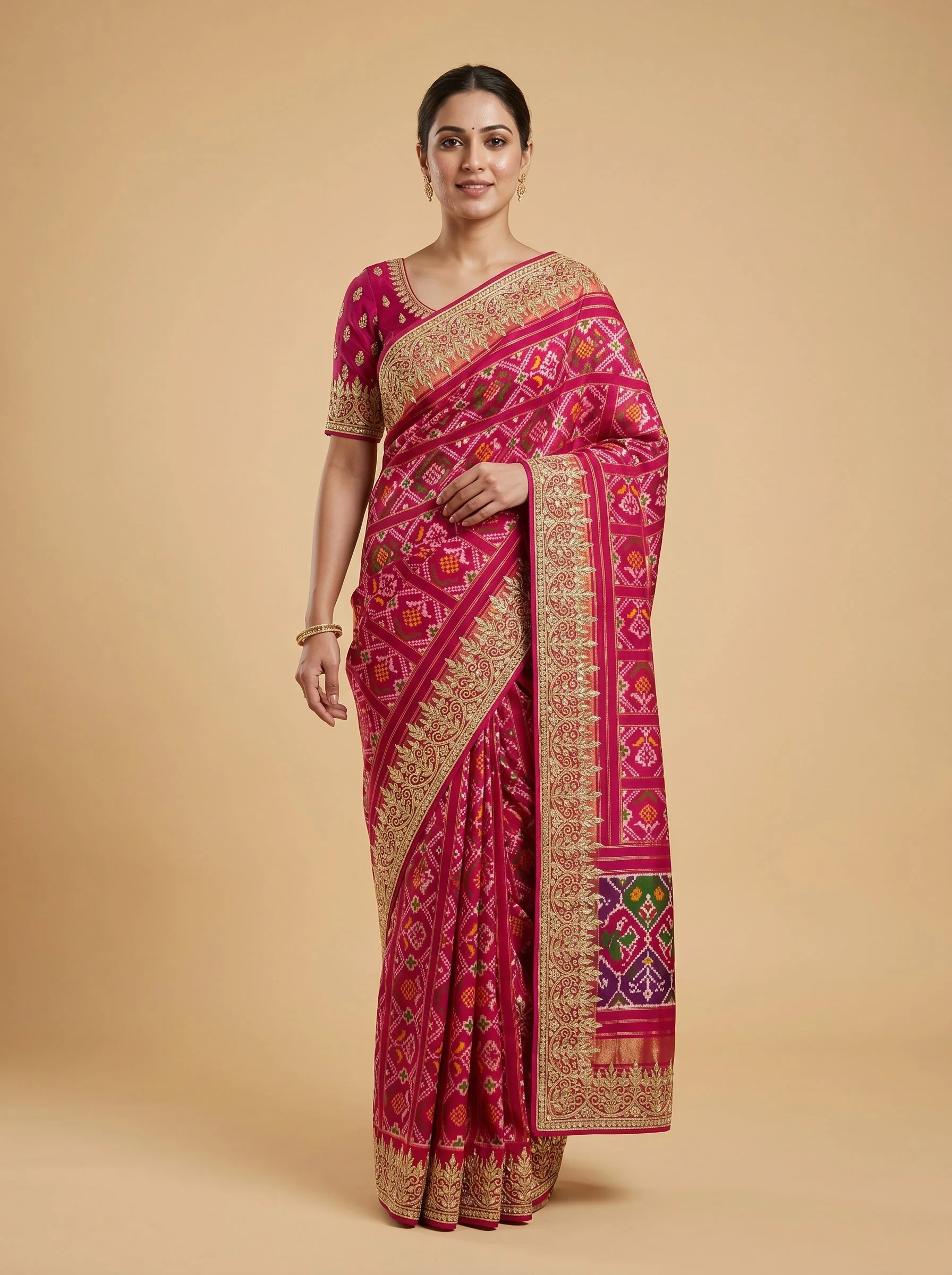 Purple Handloom Saree with Royal Hue