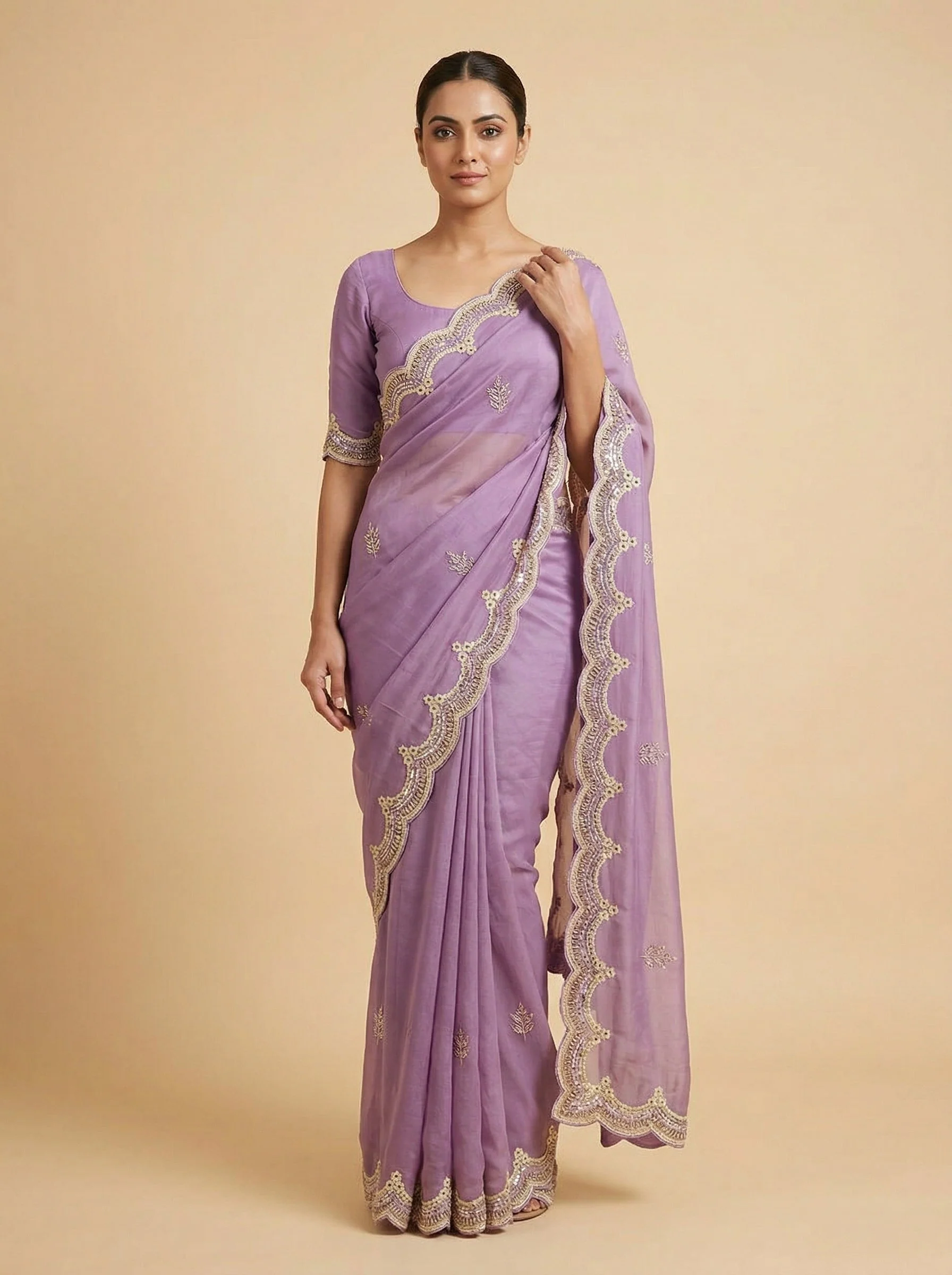 Purple Premium Royal Saree