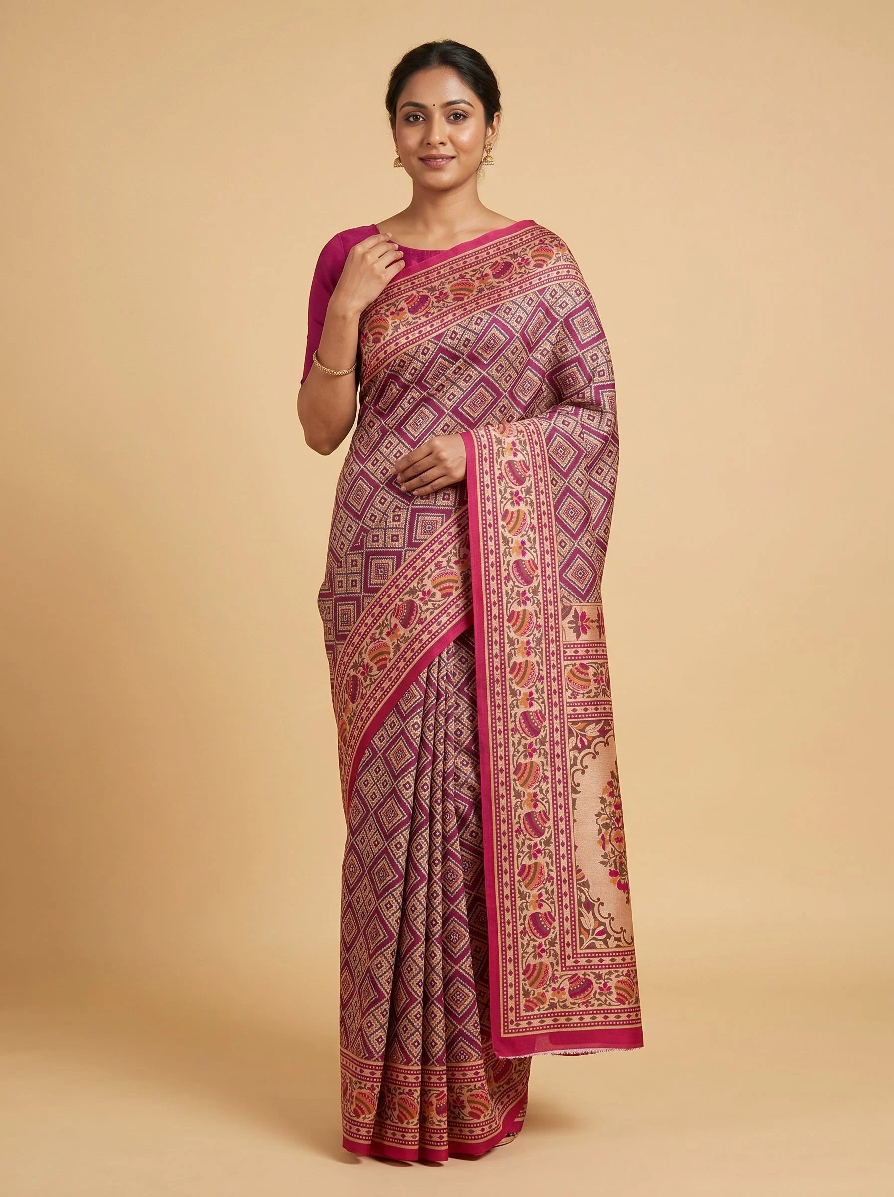Purple Rich Classic Handloom Saree