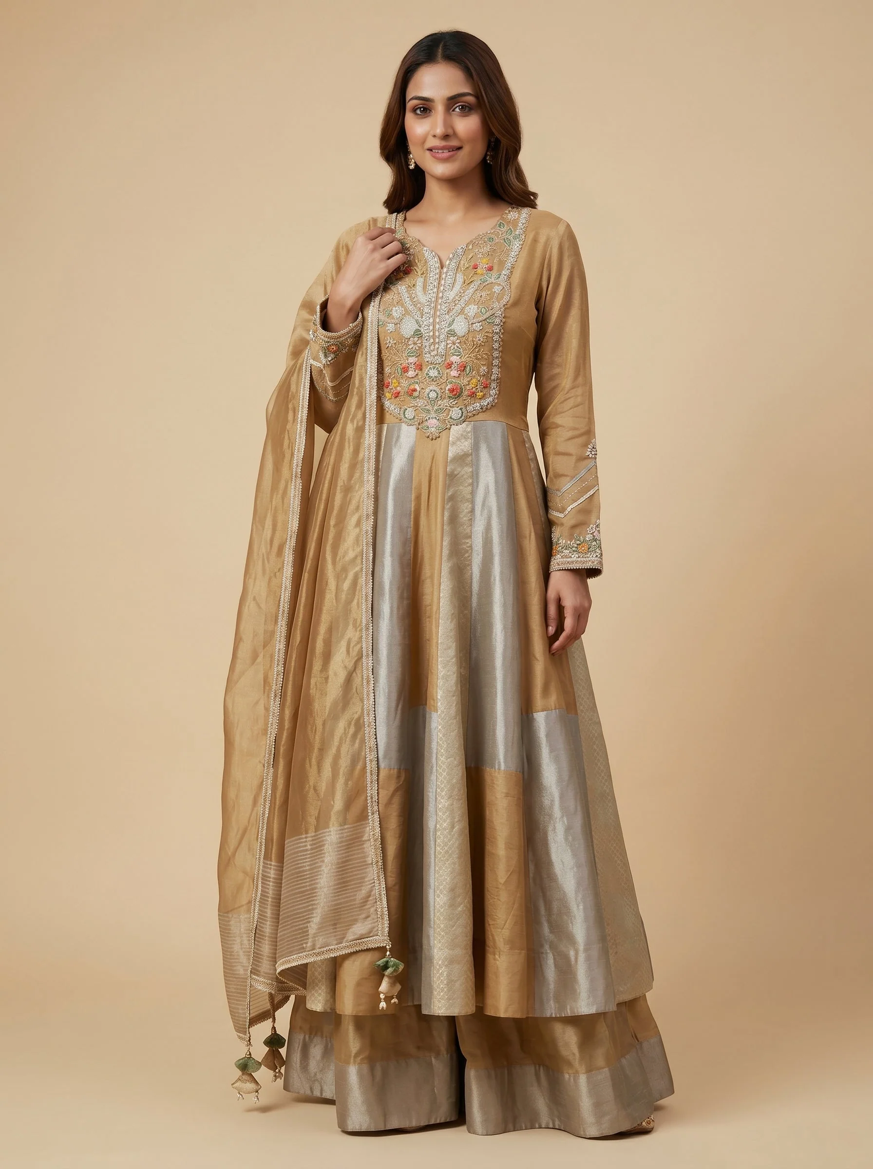 Radiant Gold Anarkali