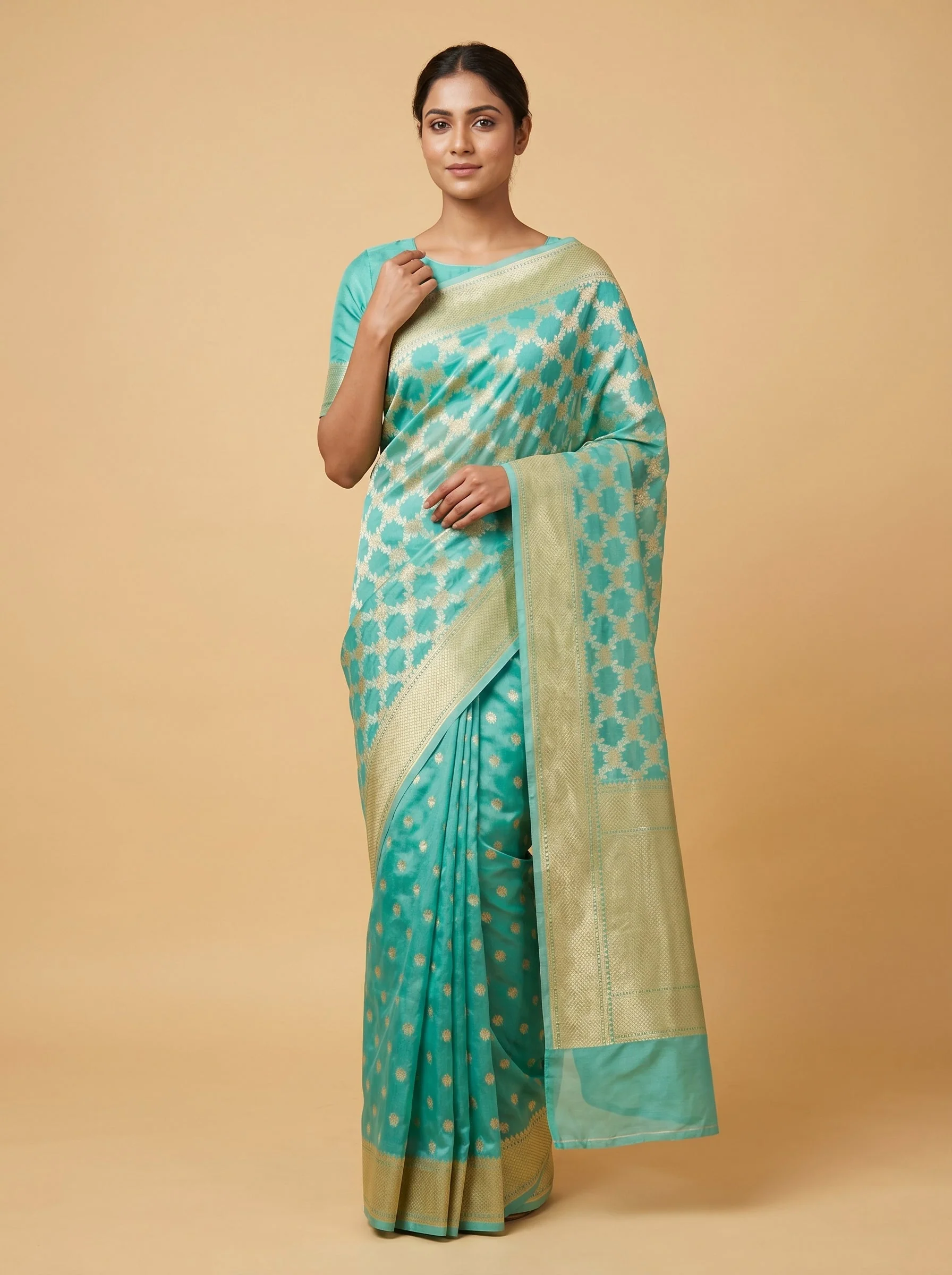 Rama Green Legacy Handloom Saree
