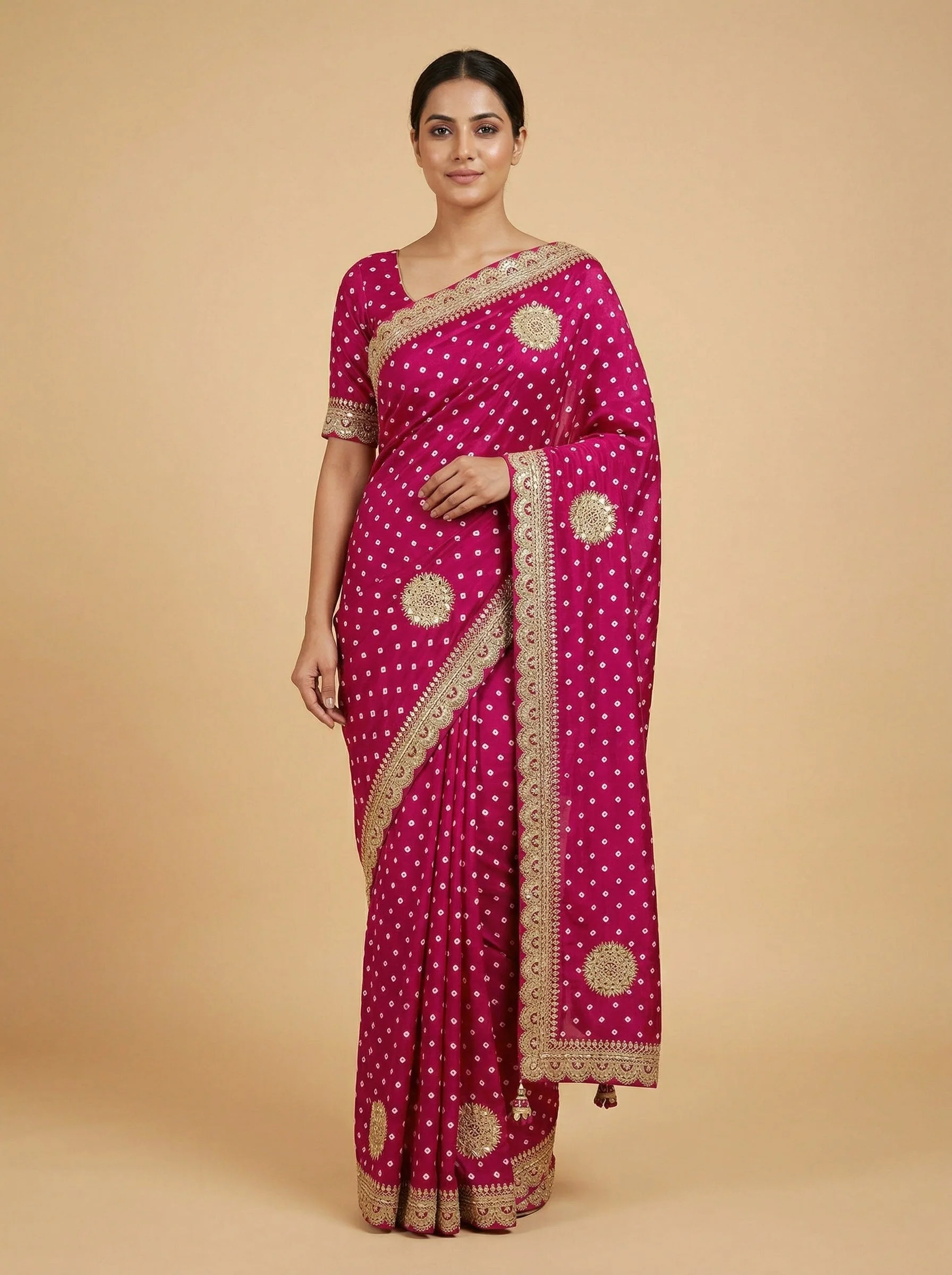 Rani Bandhini Heritage Saree