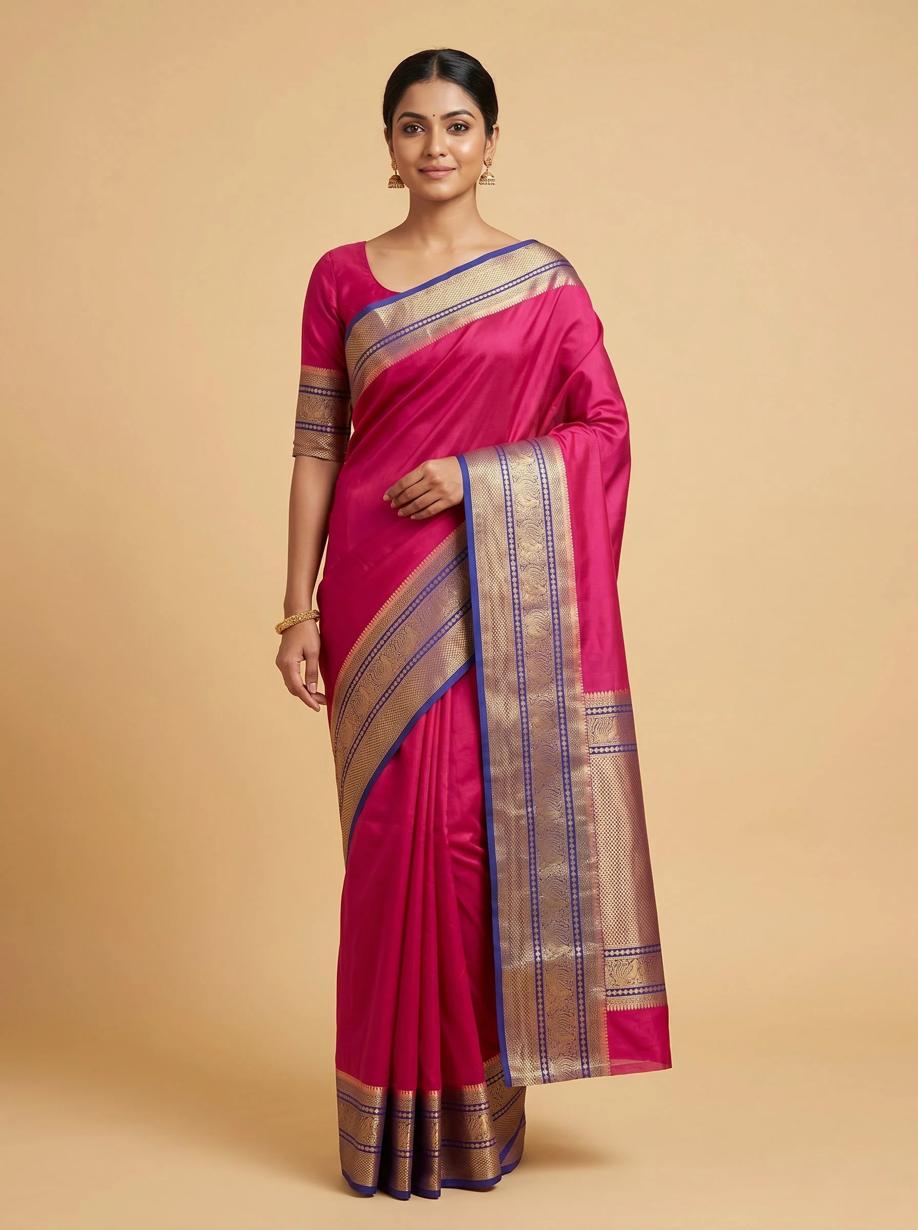 Rani Blossom Radiance Saree