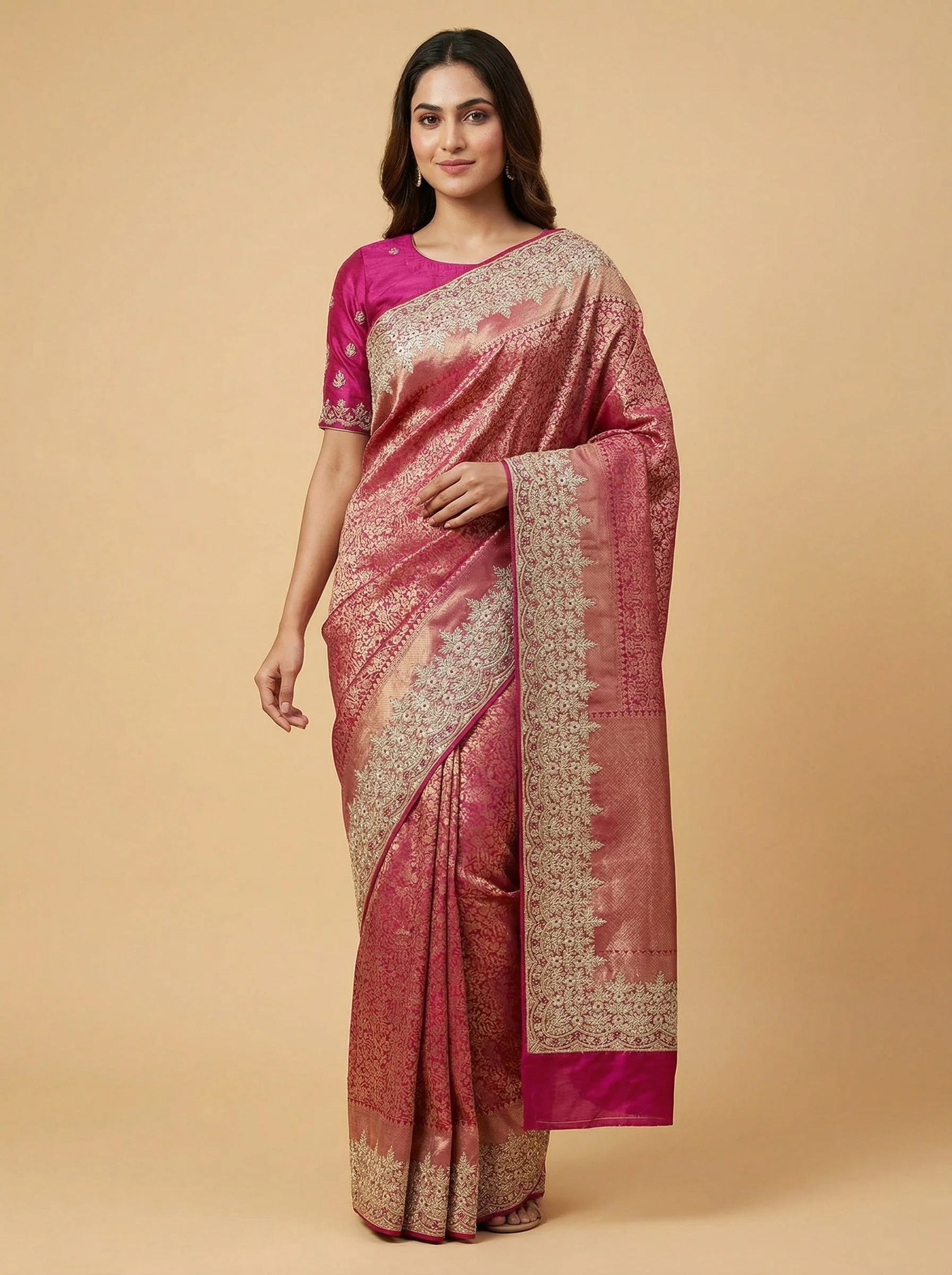 Rani Monumental Embroidered Saree