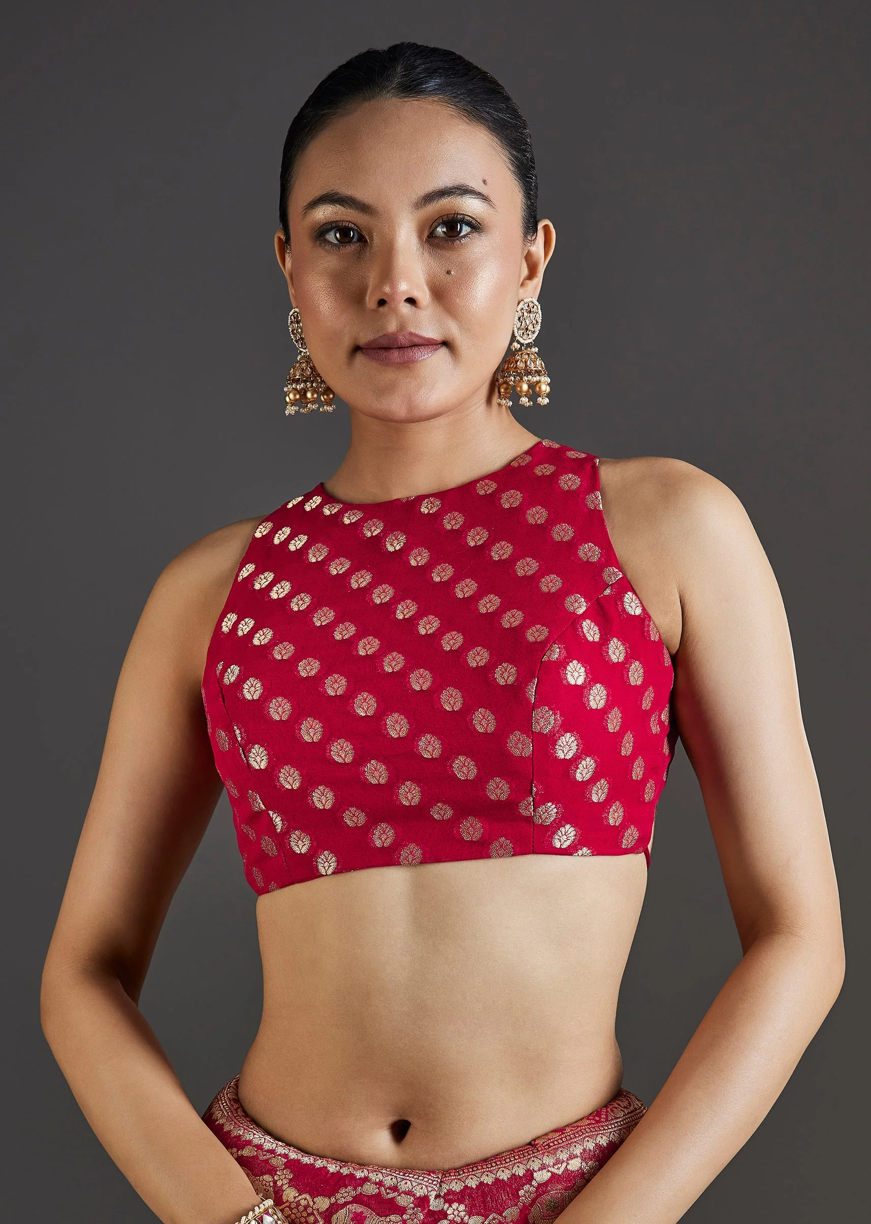 Rani Pink Khaddi Georgette Saree - Image 7