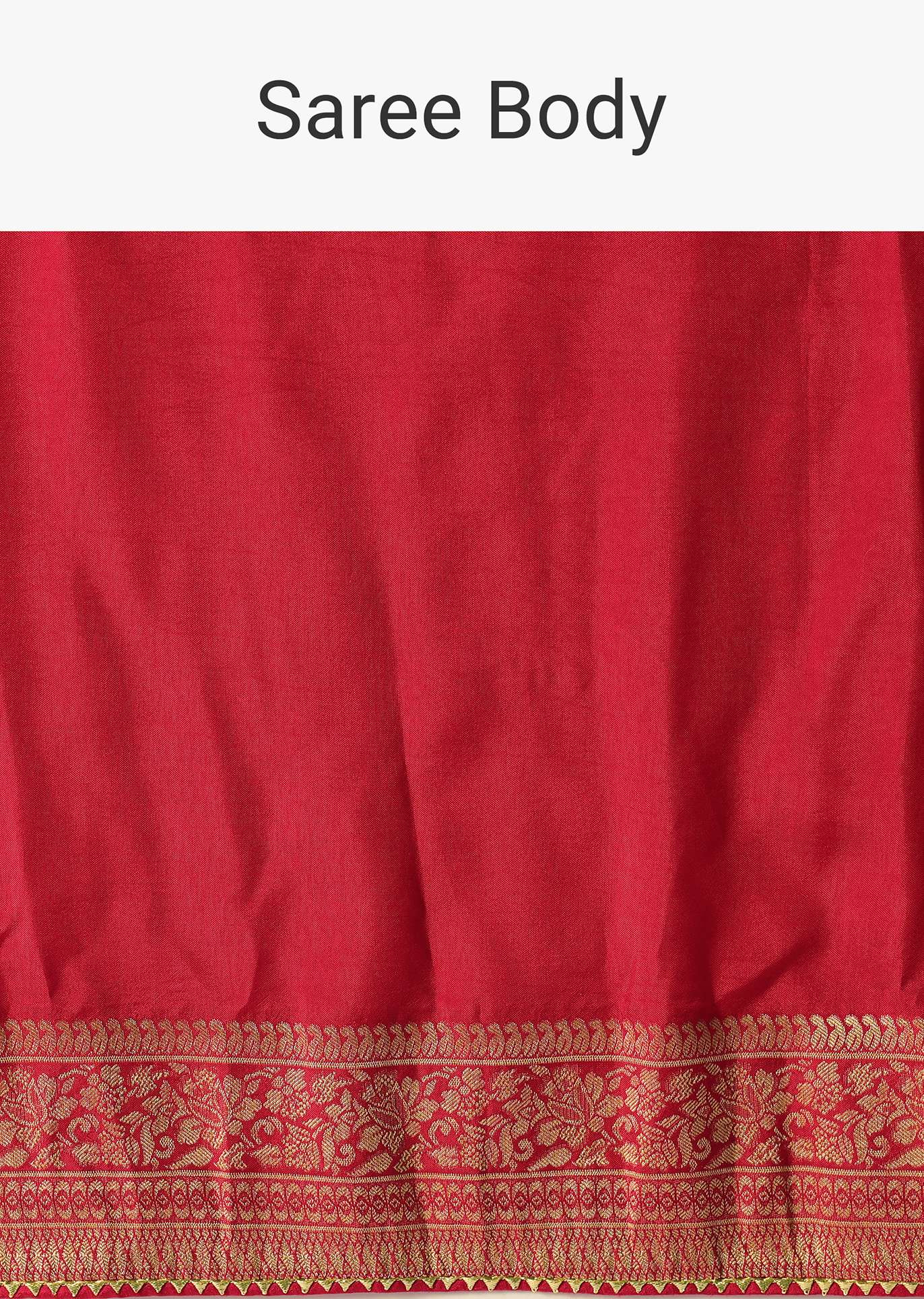 Red Bandhani Silk Woven Saree With Unstitched Blouse Piece - Image 9