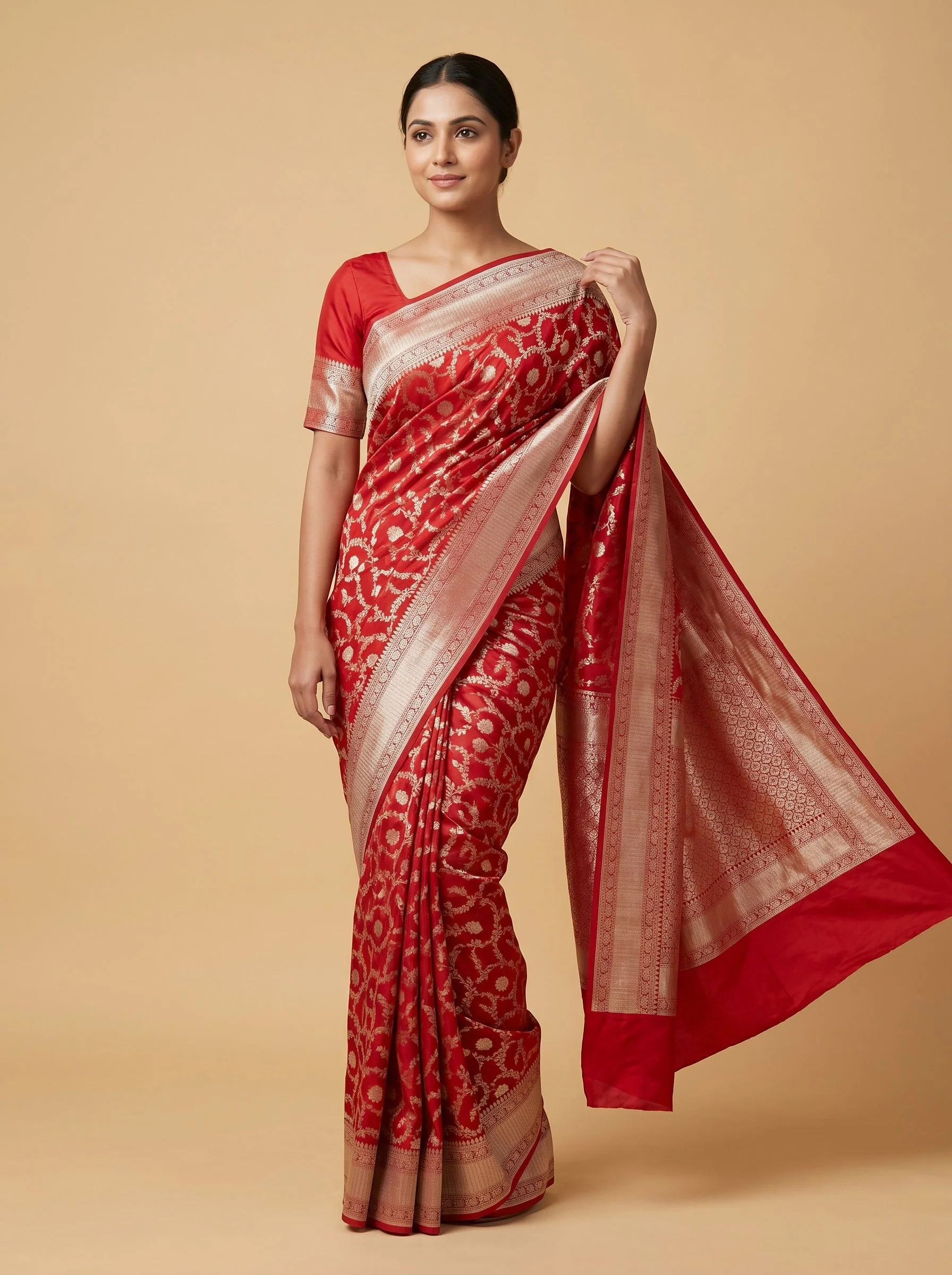 Red Evertrue Saree